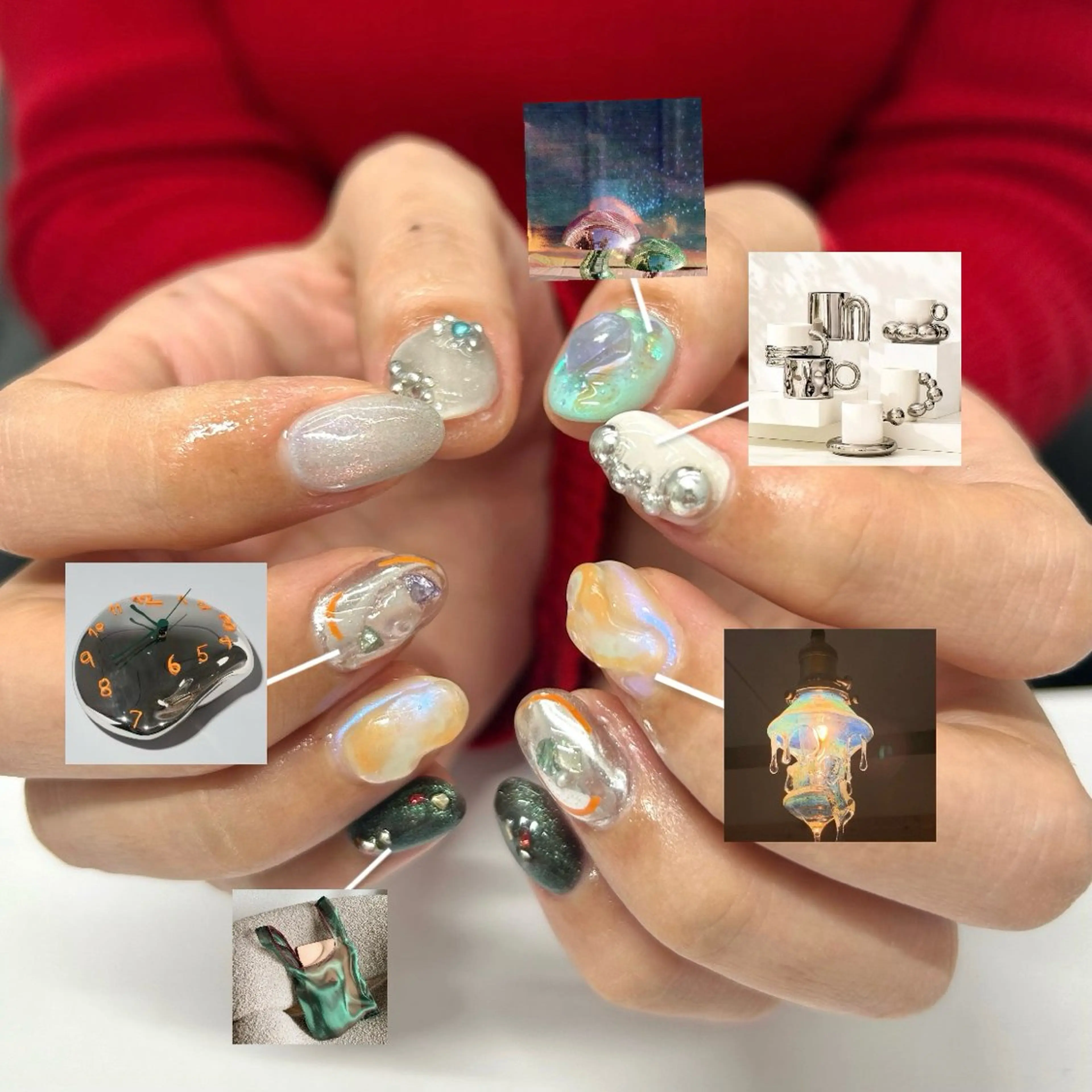 ネイル ハンドネイル プライベートネイルサロンone nail所属・one nail 【カラフル/個性派】のネイルデザイン