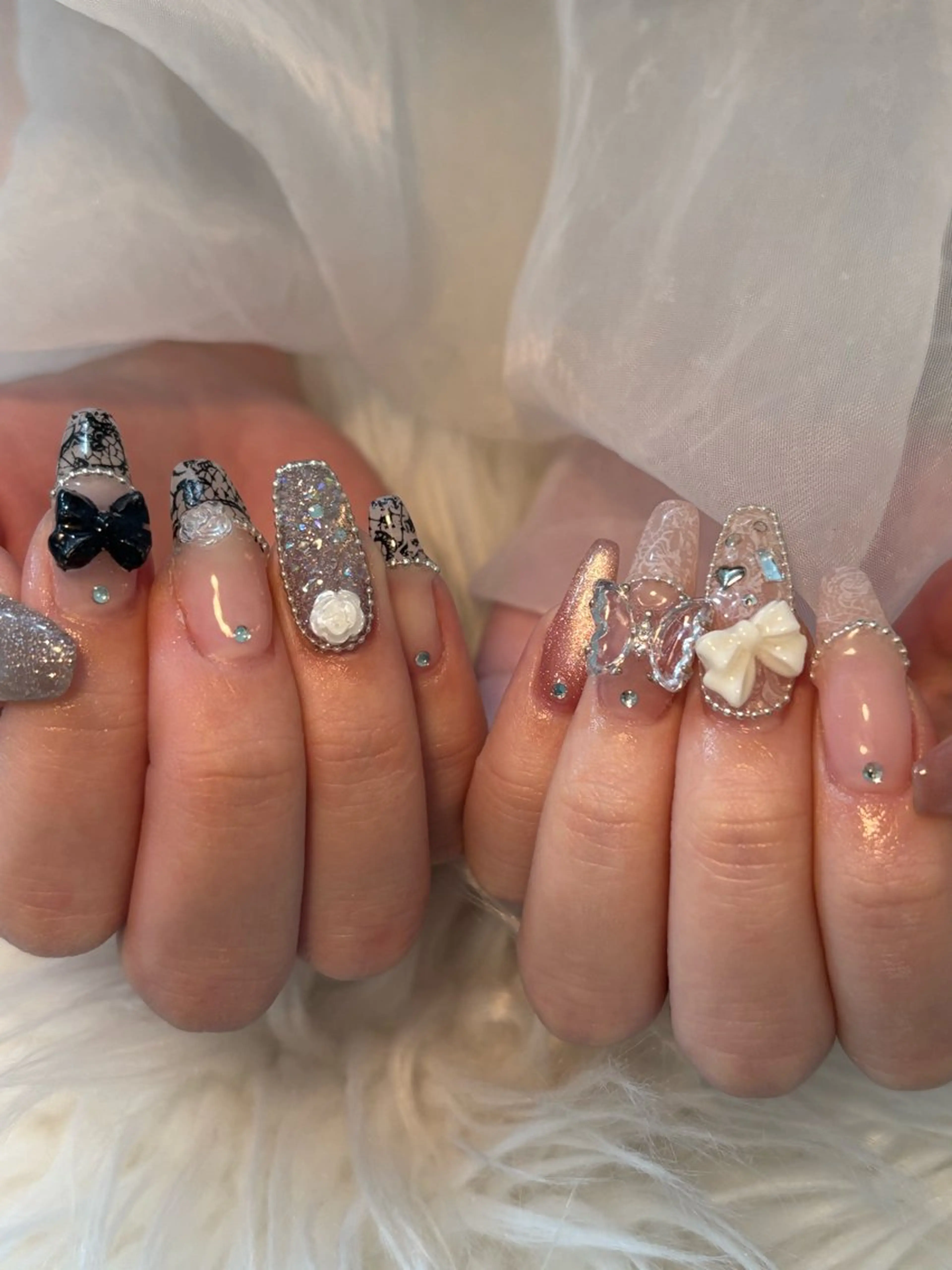 ネイル キラキラネイル ハンドネイル nailsalon Lithos所属・nailsalon Recontreのネイルデザイン