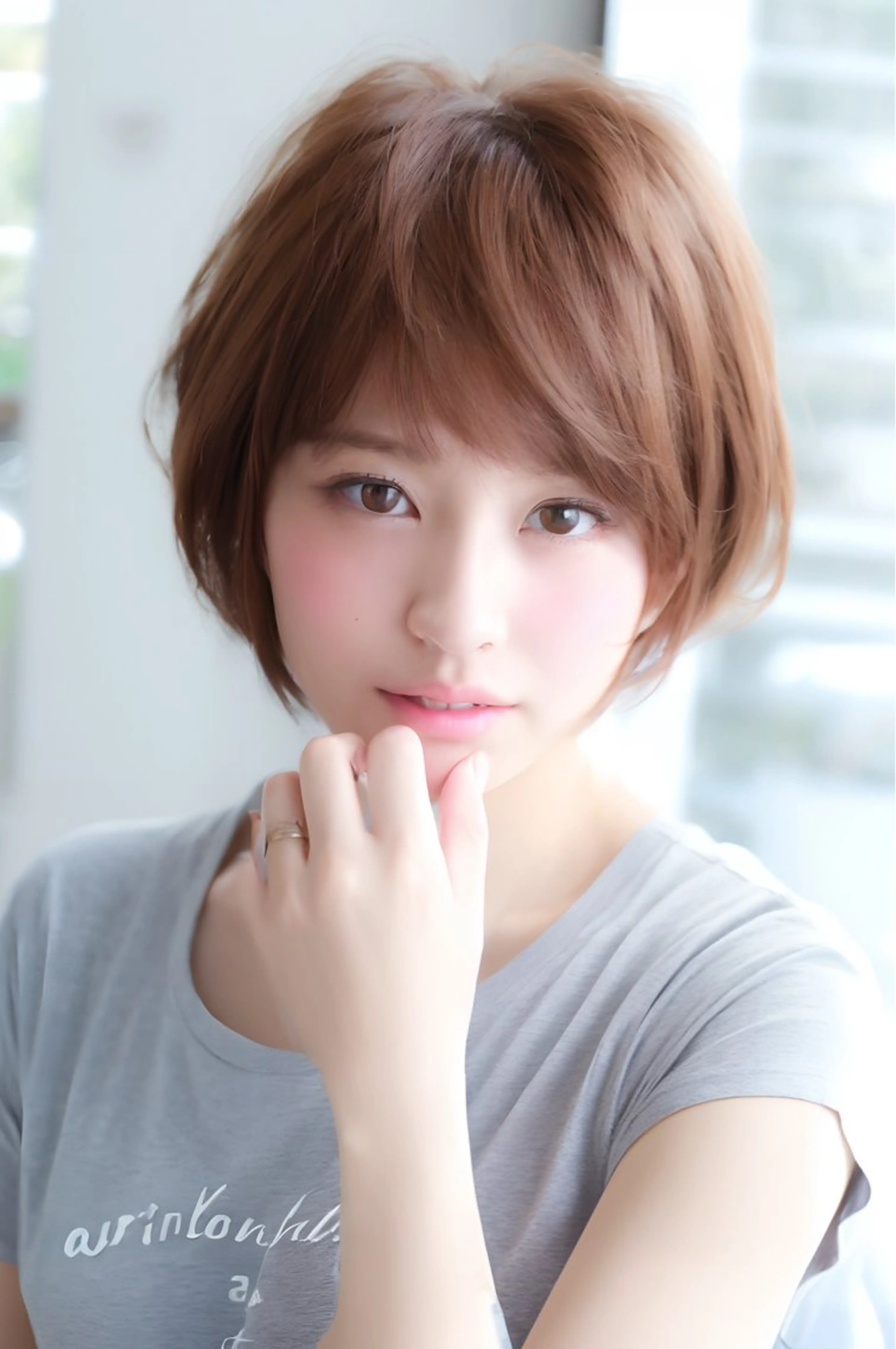 ショート カラー ショートボブ ボブ ショートヘア カット ヘアカラー トリートメント TMJ所属・バズる韓国ヘア 🇰🇷溝邊　拓麿のヘアスタイル