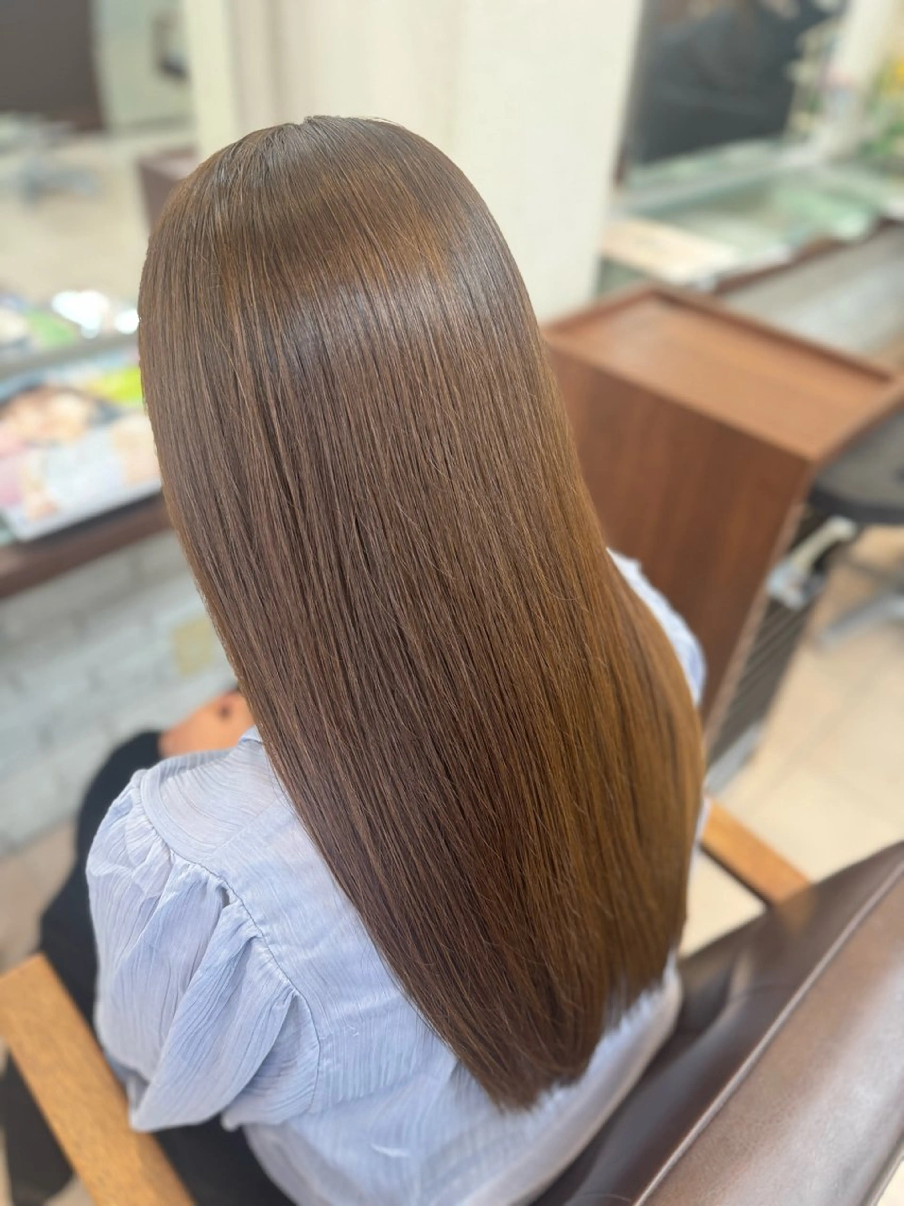 セミロング カット トリートメント 富澤あゆみ/髪質改善 /透明感カラーのヘアスタイル