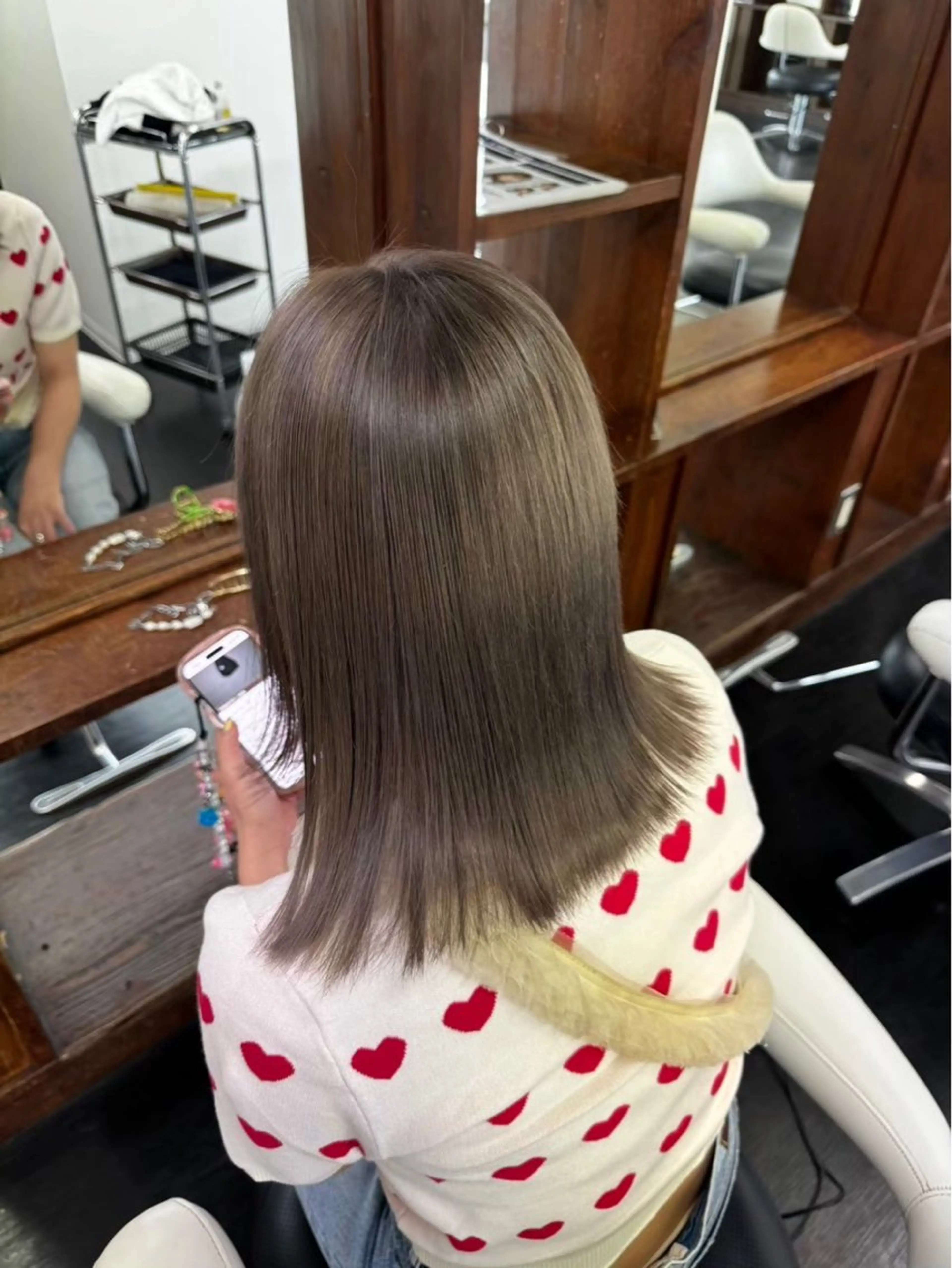 【NEW Open特価】カット+カラー(ジアミン除去)+3Stepトリートメント🎉🤩💓💇🏻‍♀️の写真