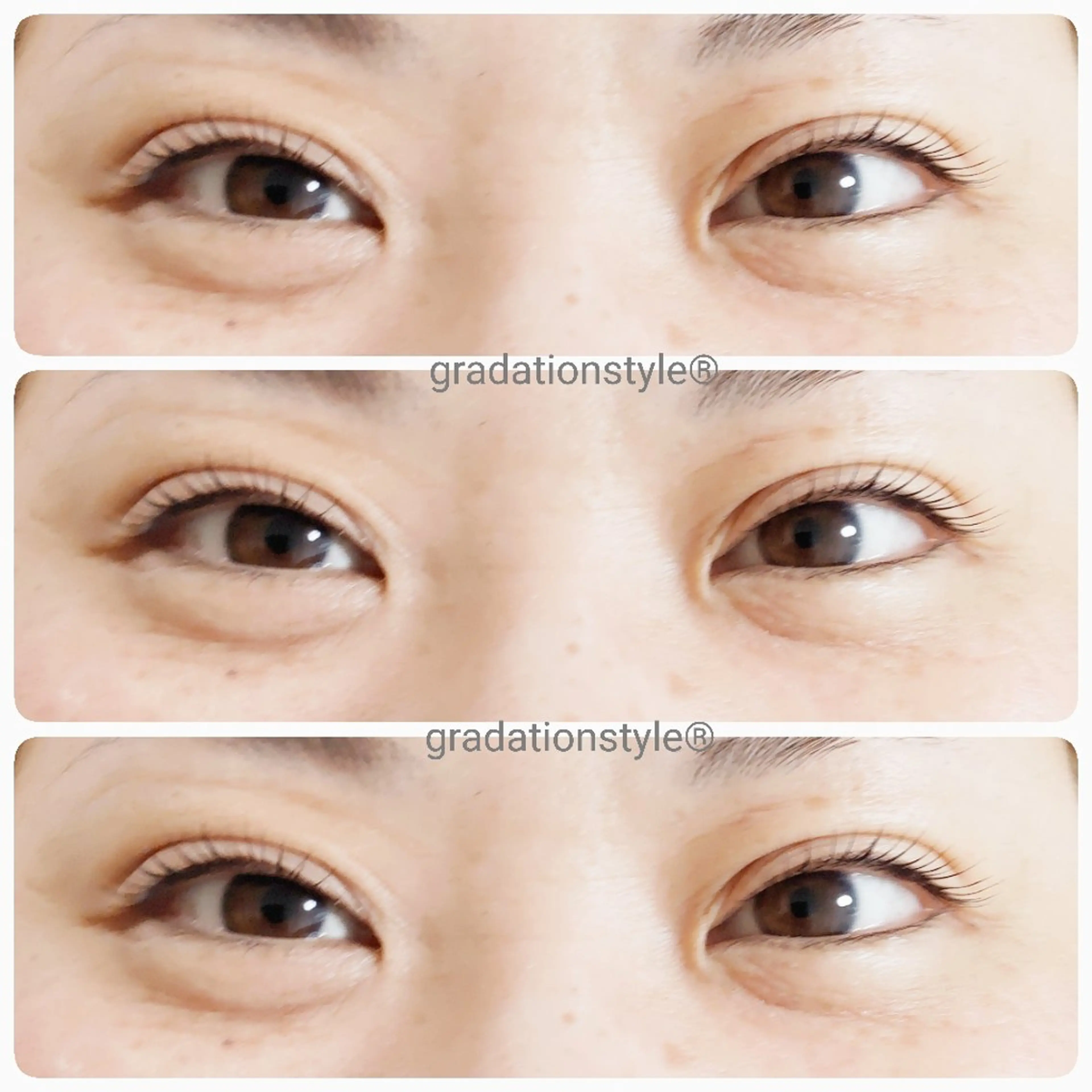 マツエク・マツパ 一重×まつ毛パーマ 🎼グラデーション スタイル札幌♫*✧のマツエク・マツパデザイン