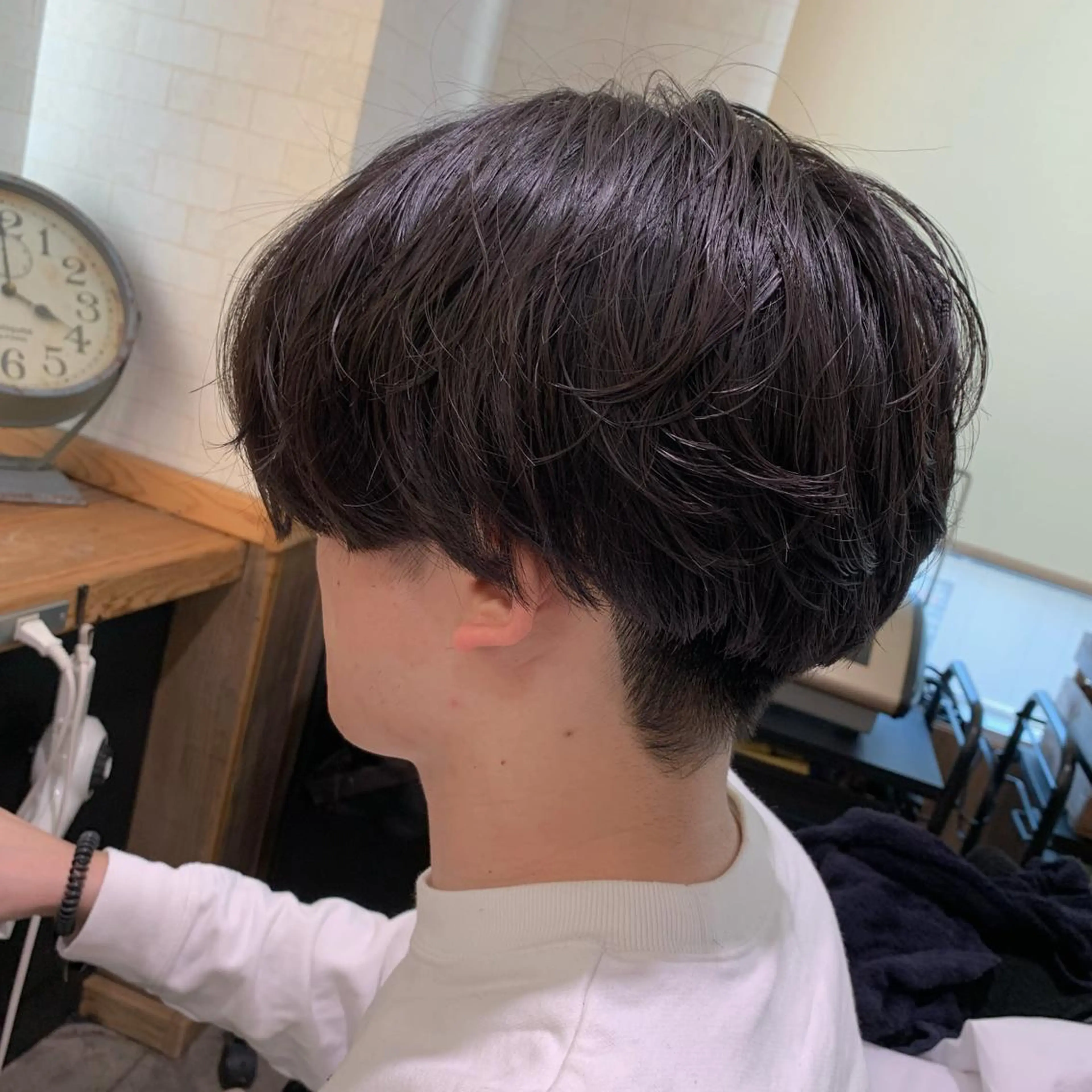ショート パーマ メンズ カット パーマ ノグチ ナツコのヘアスタイル