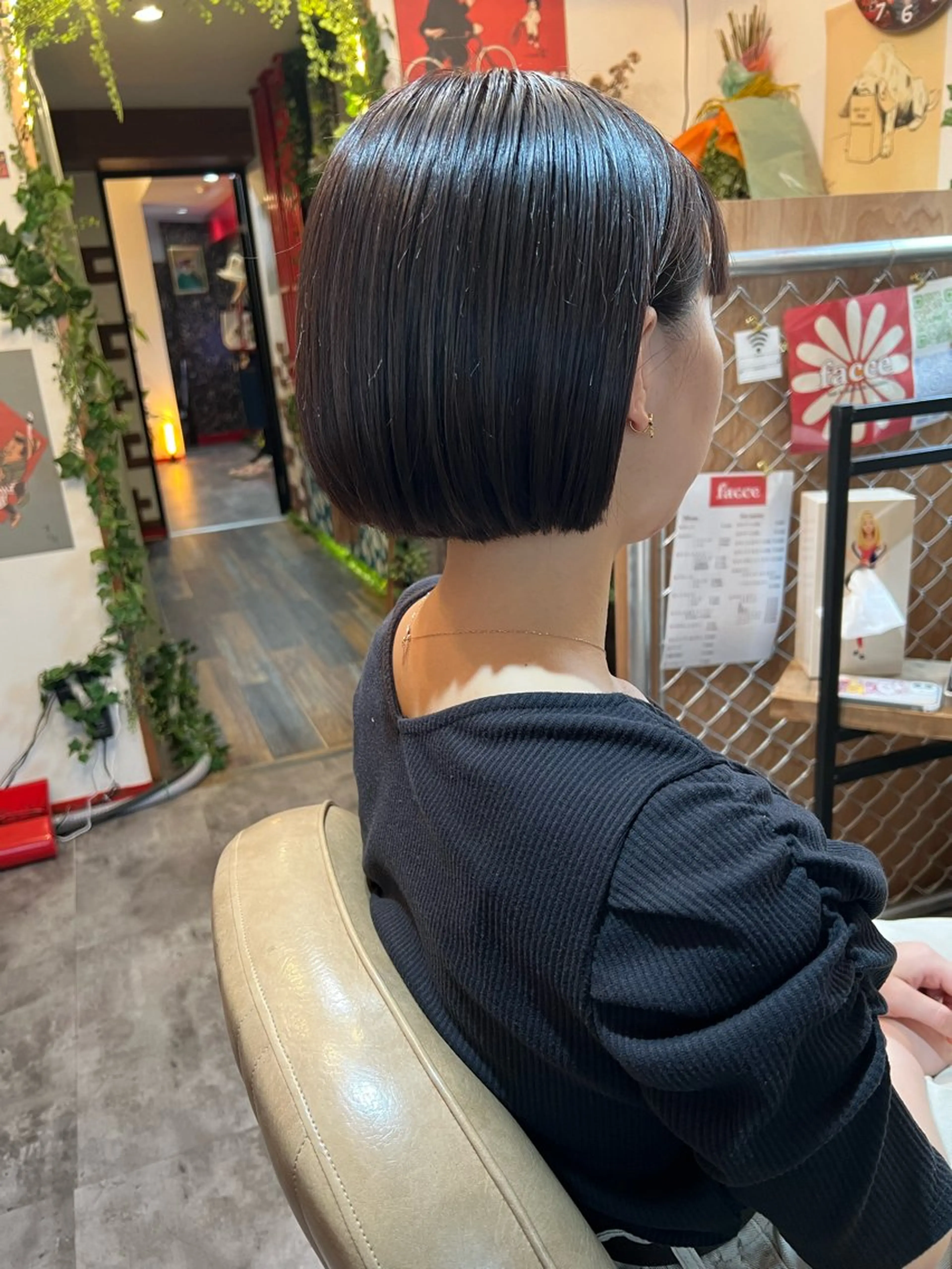 ショート カラー ボブ カット ヘアカラー トリートメント カラーパティシエ facce🌼ikoのヘアスタイル