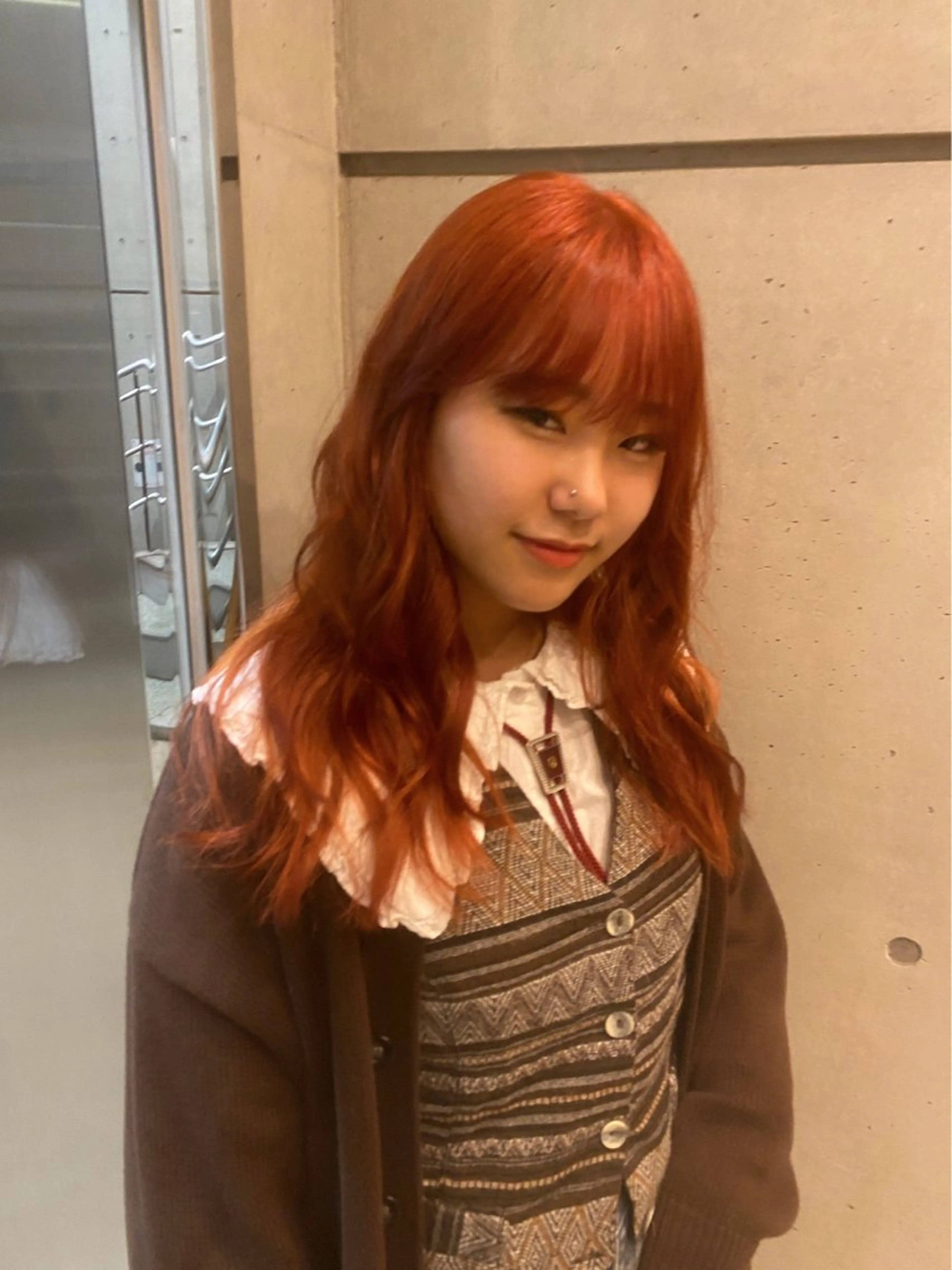 ロング カラー ヘアカラー abe yuikaのヘアスタイル