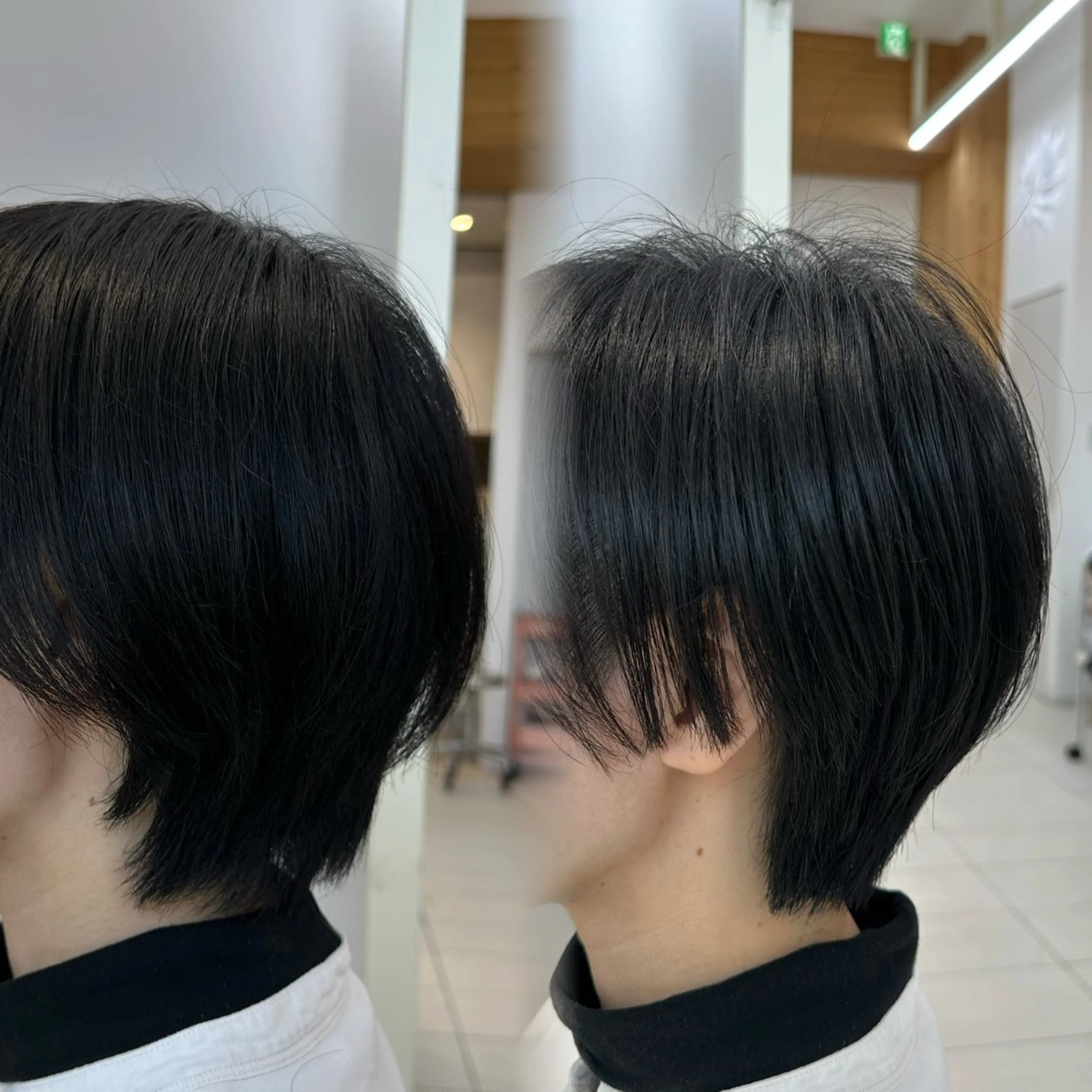 ショート oto🎀×美髪× シースルー前髪🤍のヘアスタイル