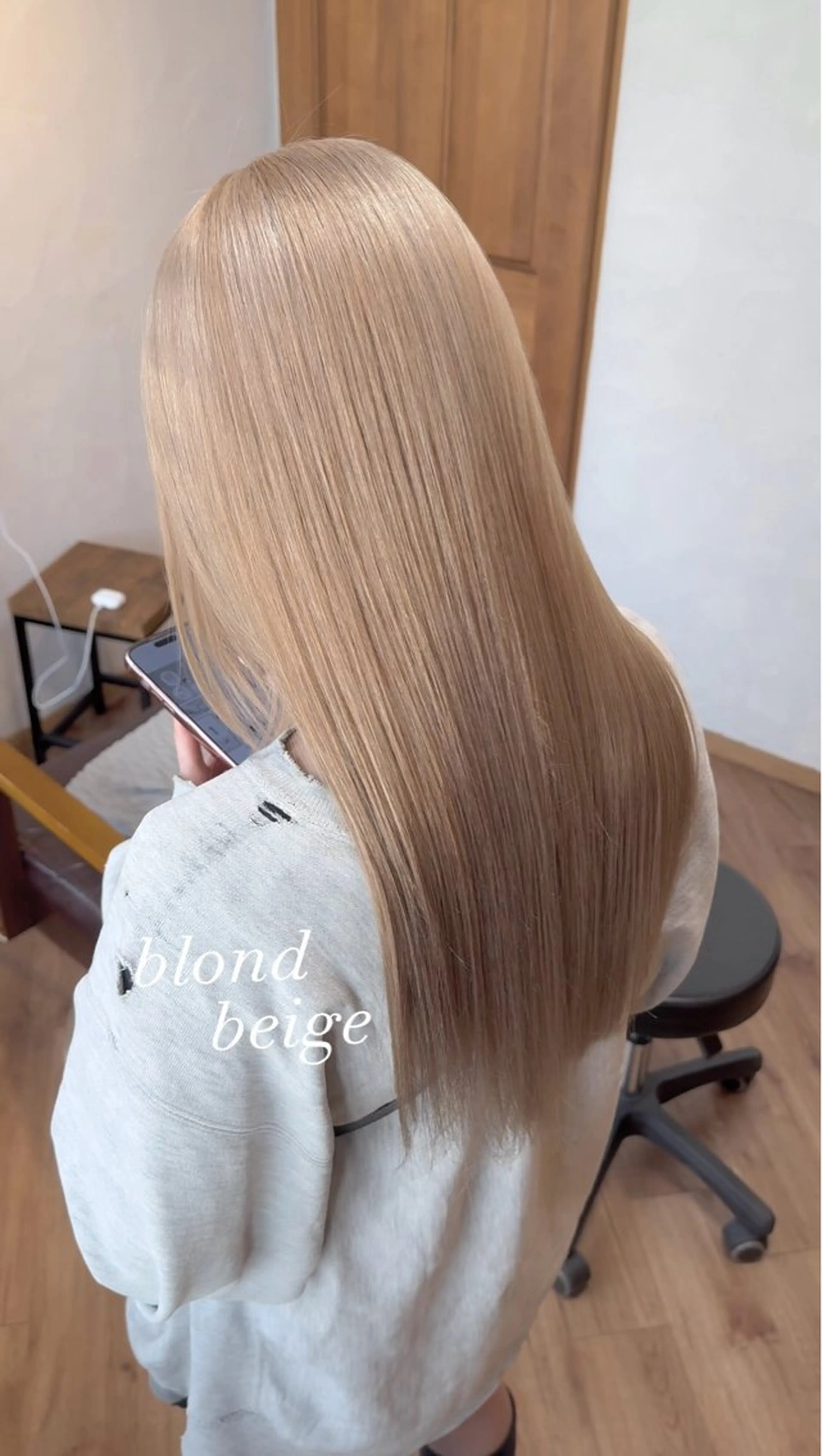 💜カット×酸性縮毛矯正＋高級ハホニコTrの写真