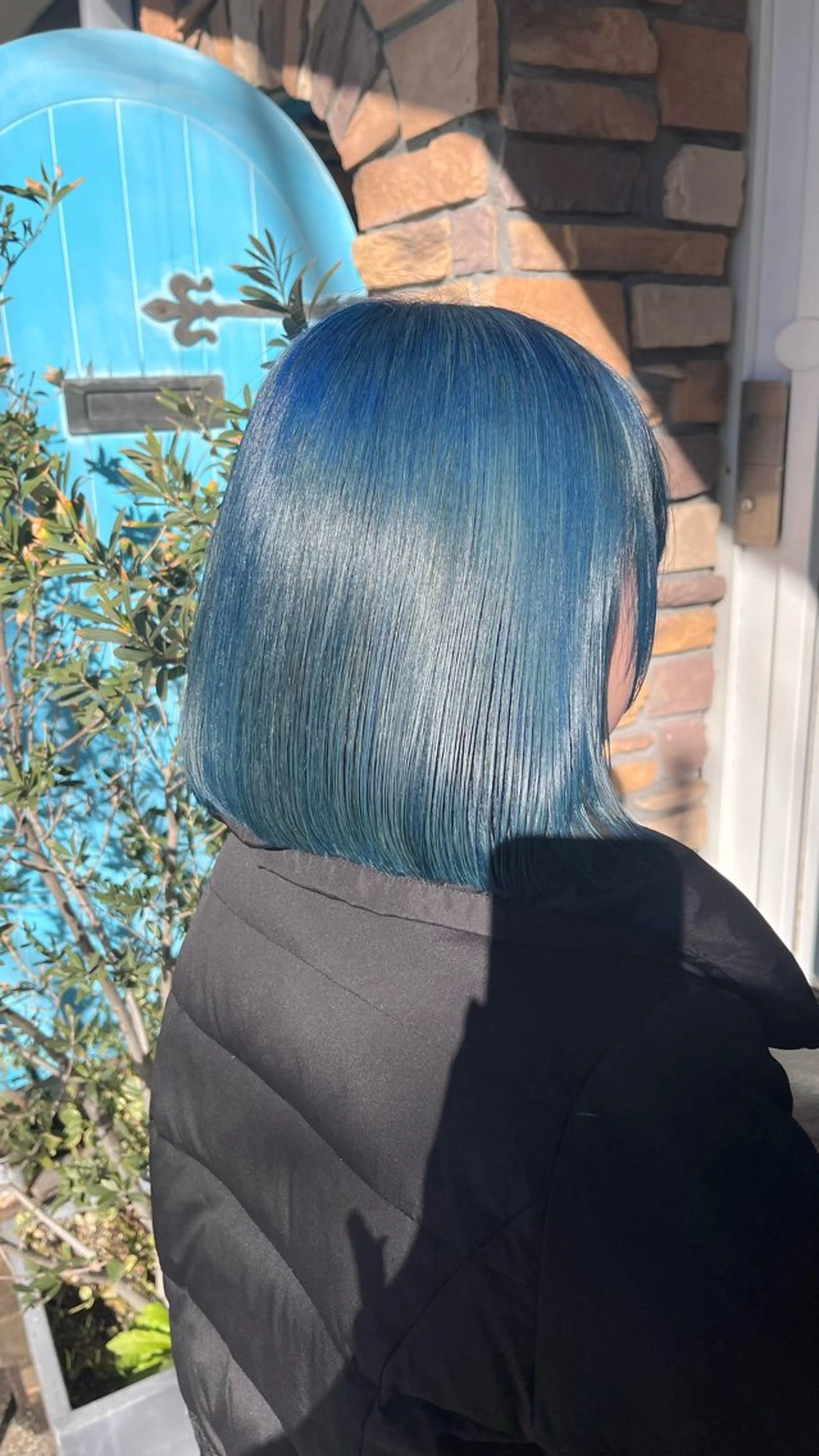 ミディアム カラー ブルーカラー カット ヘアカラー トリートメント 透明感カラー/パーマ 🌀アオノアユミのヘアスタイル