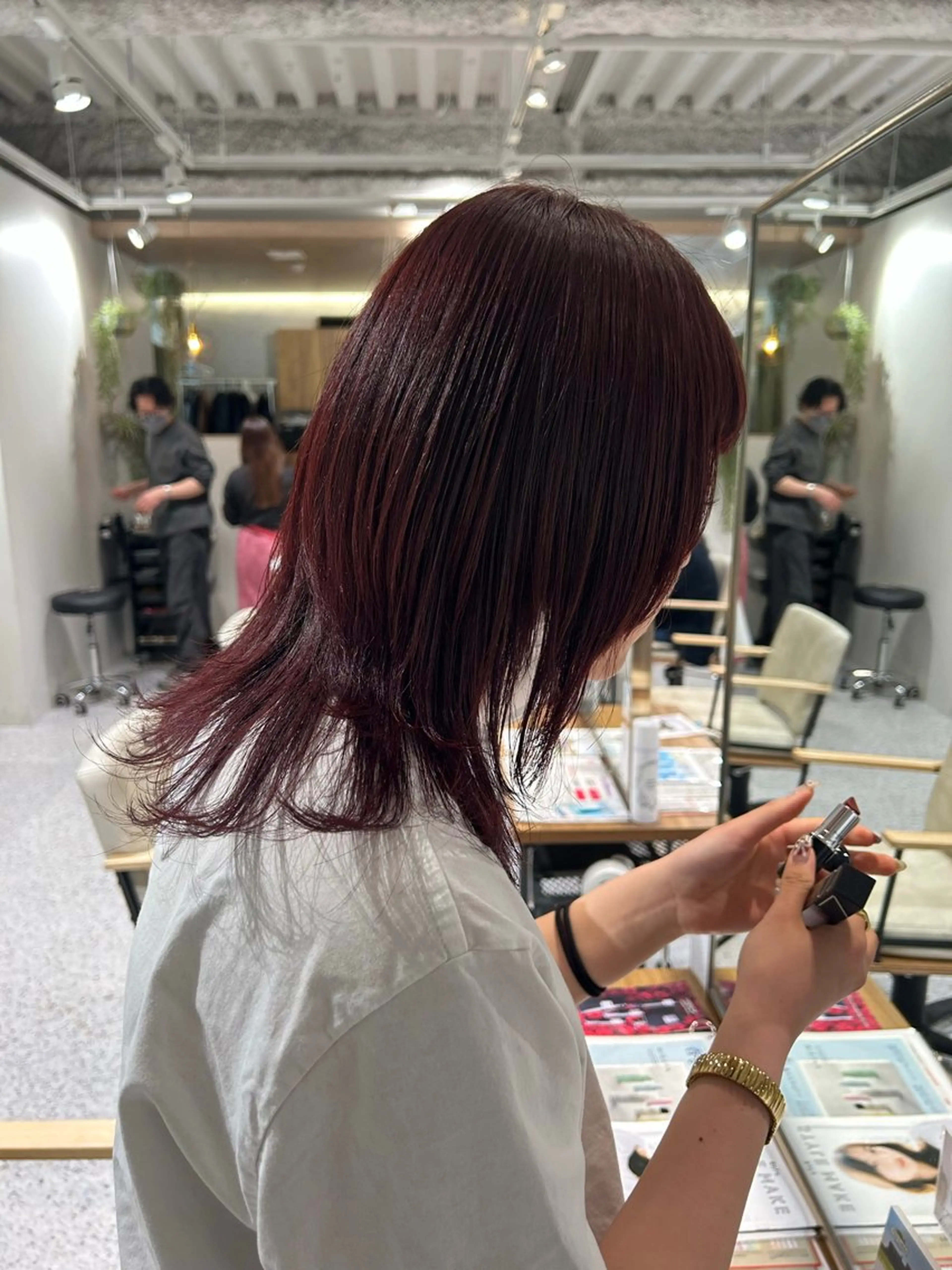 ミディアム ヘアカラー hair&eye🎀 /momoKaのヘアスタイル