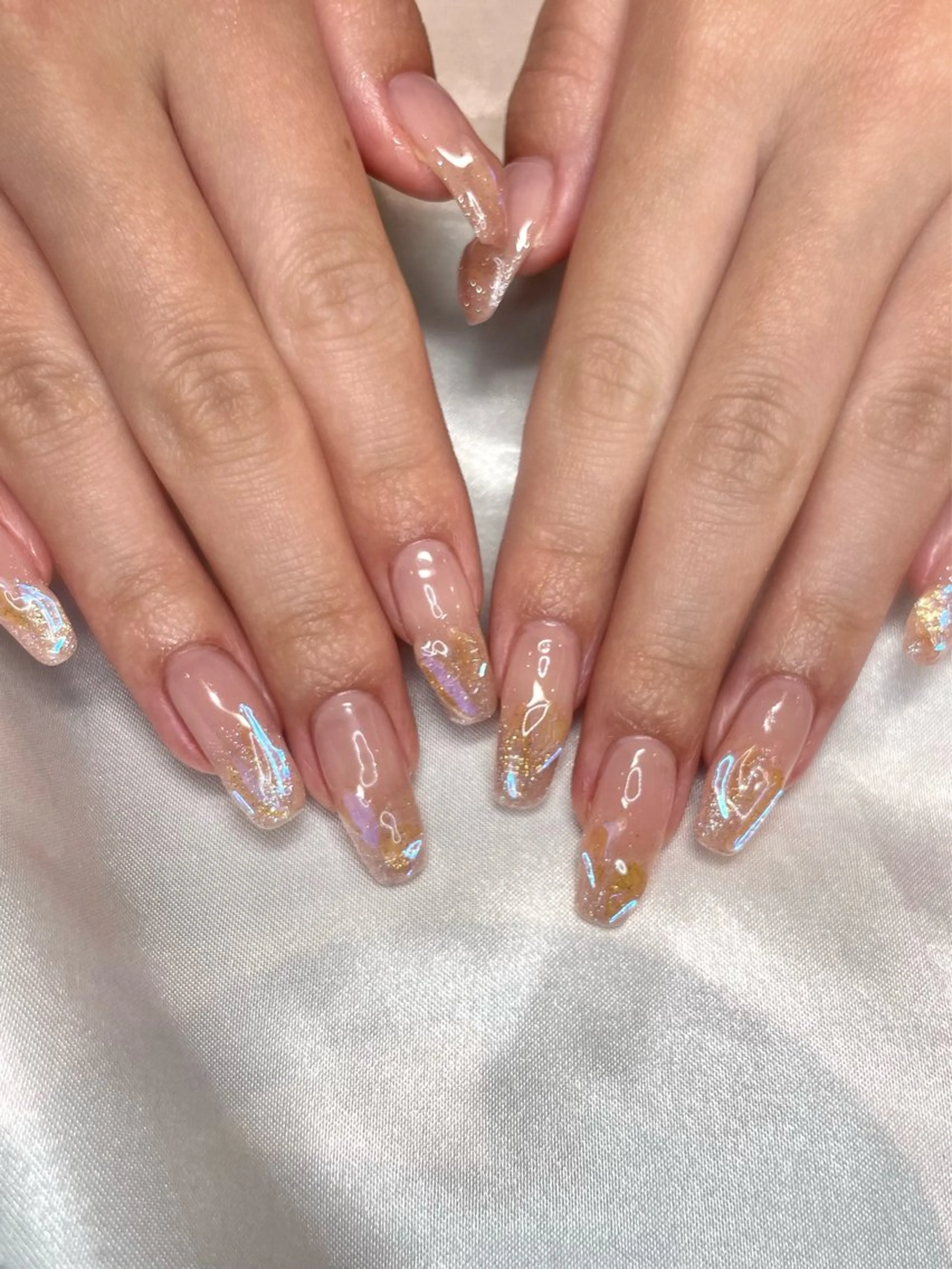 ネイル 氷ネイル・うるうるネイル ハンドネイル hina /渋谷/パラジェルのネイルデザイン