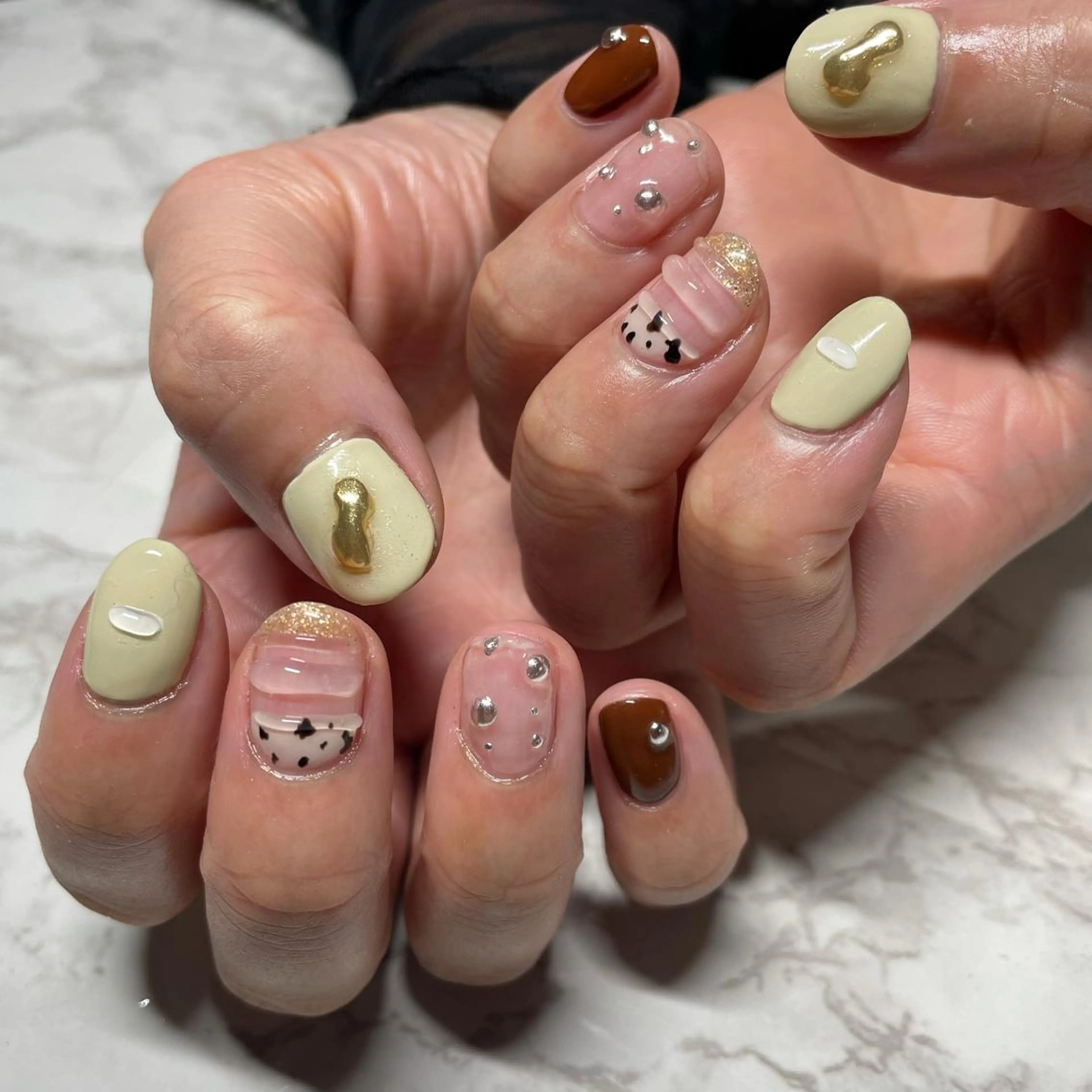 ネイル ニュアンスネイル ハンドネイル DeI'm所属・🦕Tsudaka Moe🦕のネイルデザイン