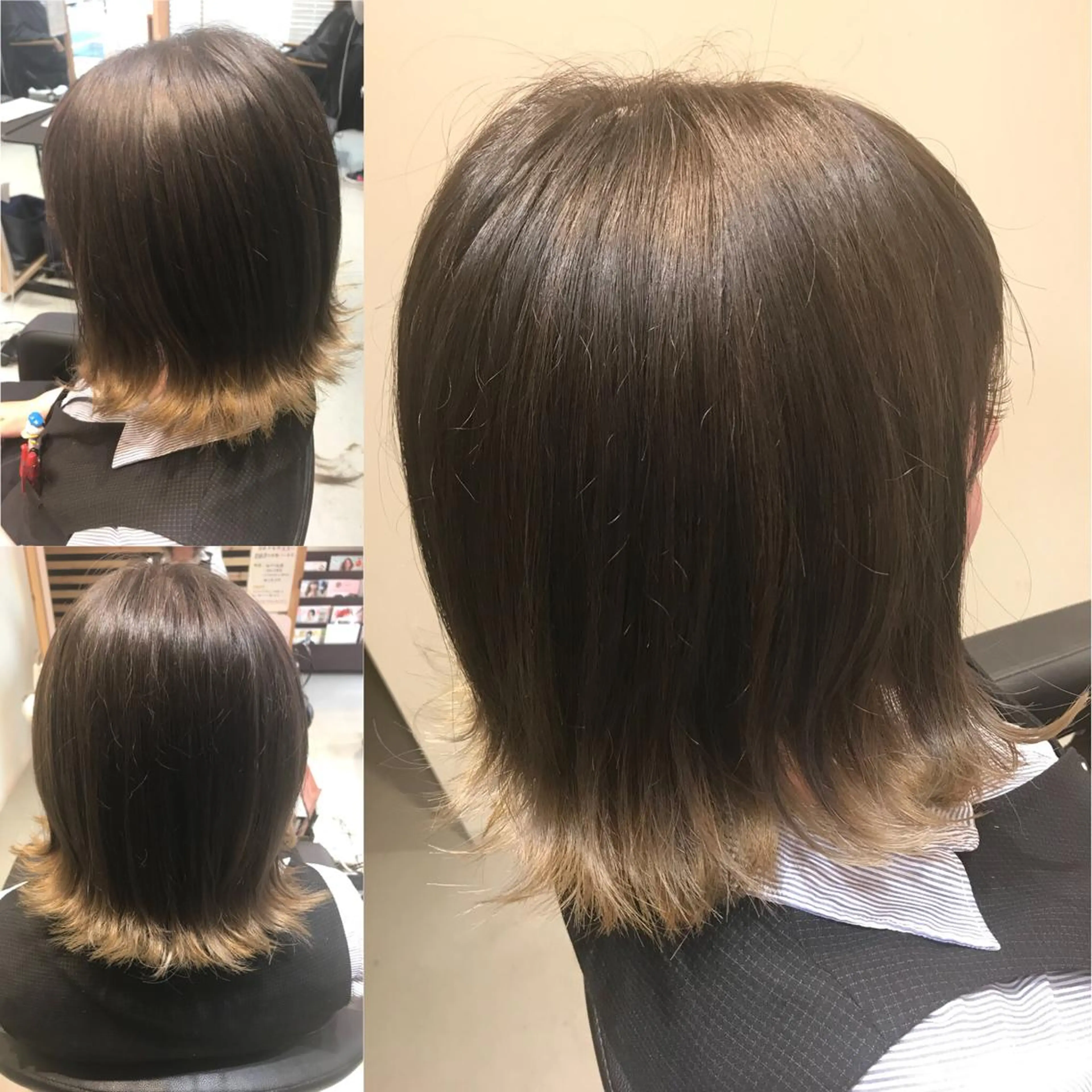 ショート カラー グレージュ ヘアカラー 大久保 隆蔵のヘアスタイル