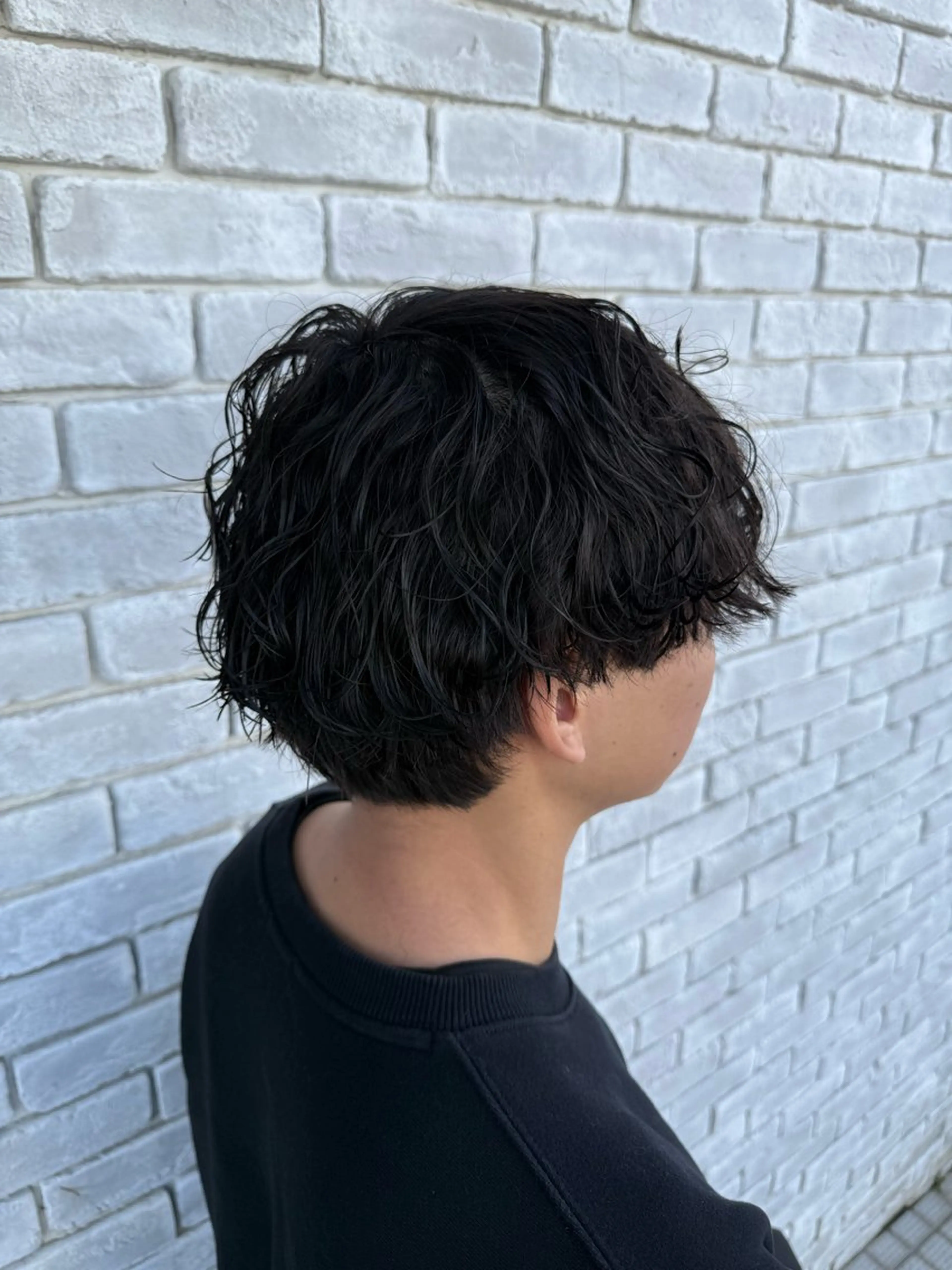 メンズ マッシュ メンズパーマ 波巻きパーマ カット パーマ 剣持 快吏ARISEのヘアスタイル