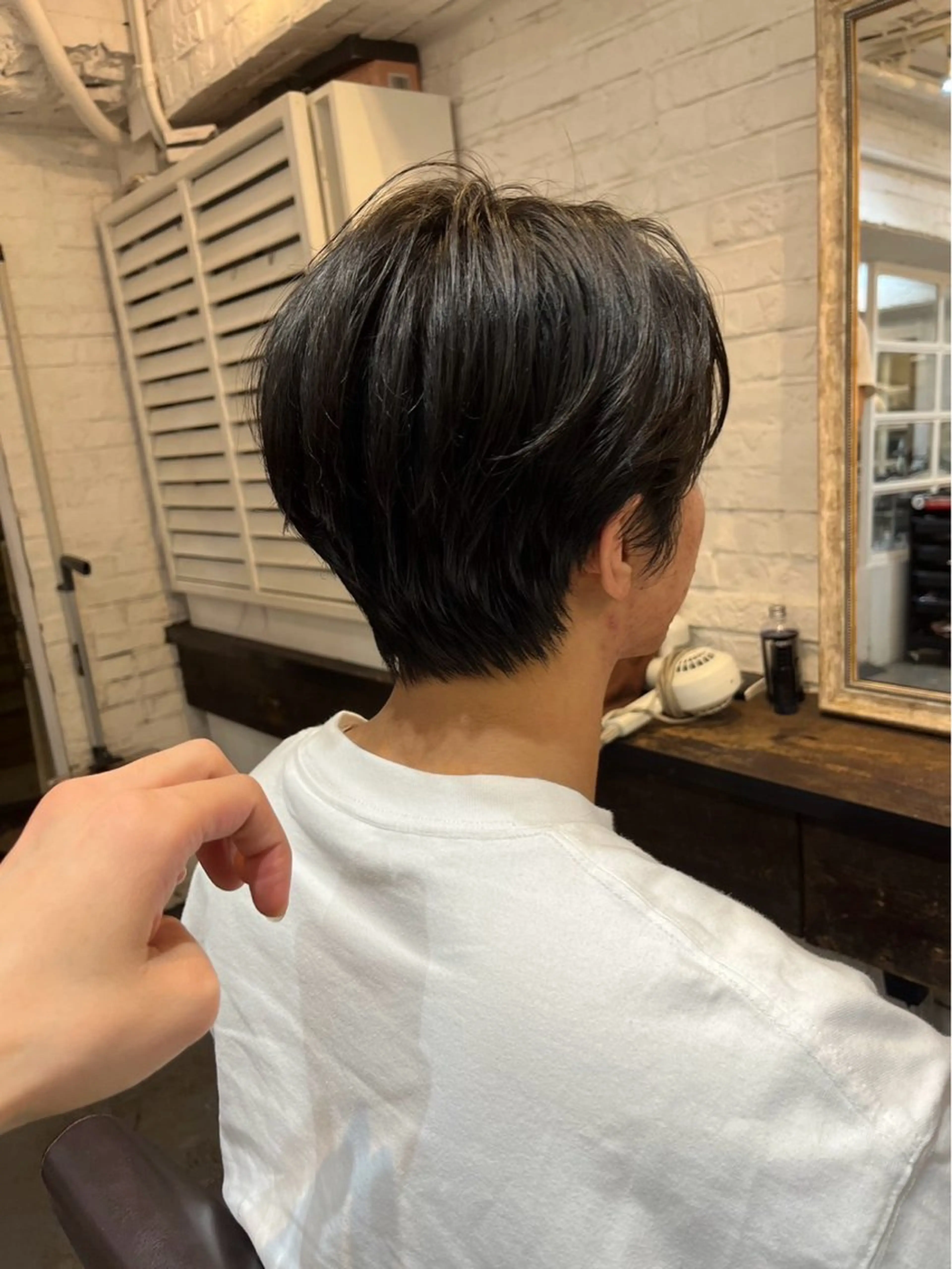 ショート メンズ センターパート ダウンパーマ フェードカット メンズハイライト メンズパーマ カット トリートメント 💈メンズ特化💈 TASUKUのヘアスタイル