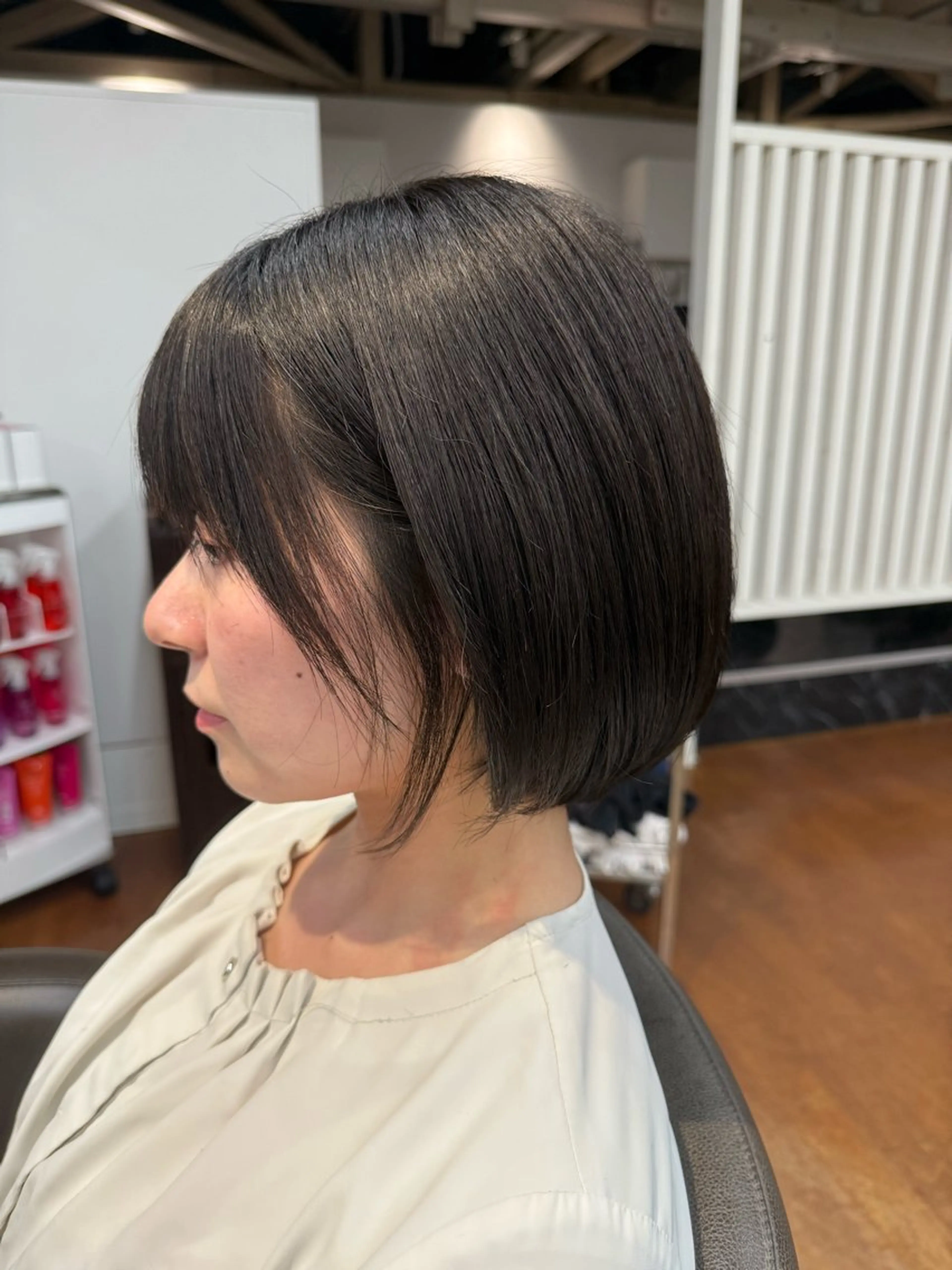 ショート ワンレンボブ ボブ UNKNOWN所属・北野 凌悟のヘアスタイル