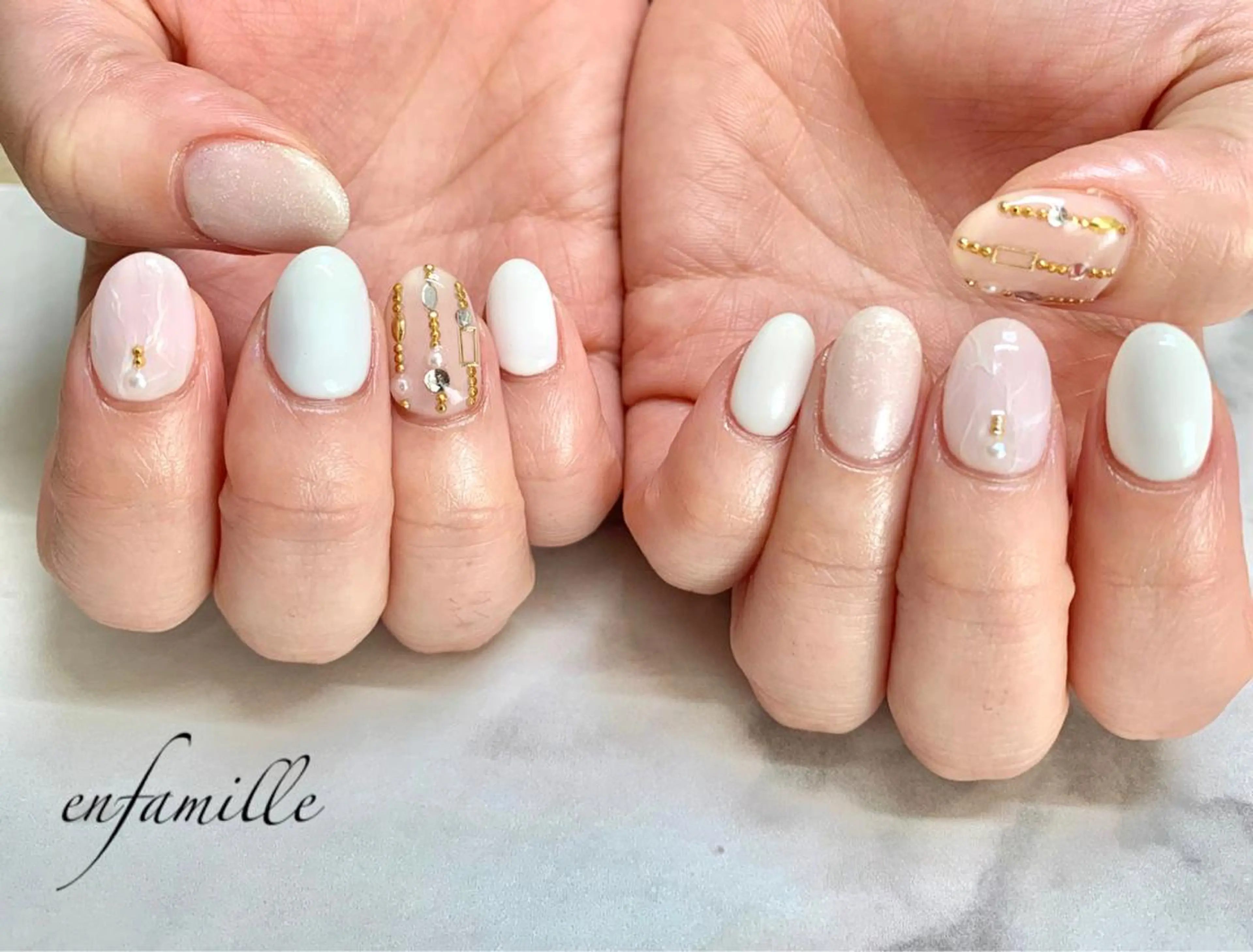 ネイル ハンドネイル nail salon en familleのネイルデザイン