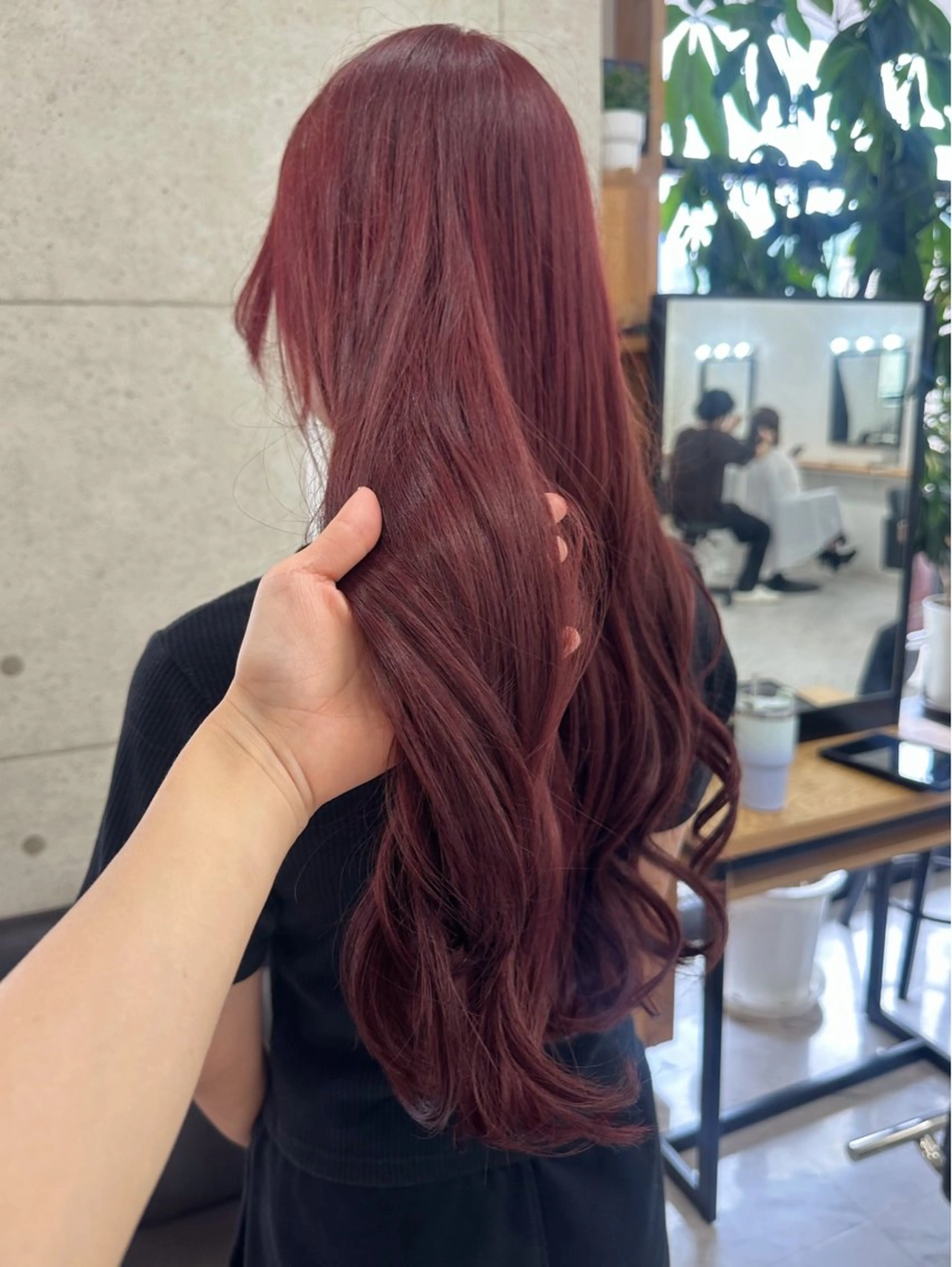 ロング カラー ブリーチ ダブルカラー ブリーチなしカラー カット ヘアカラー トリートメント GiseL宗像 HiROEのヘアスタイル