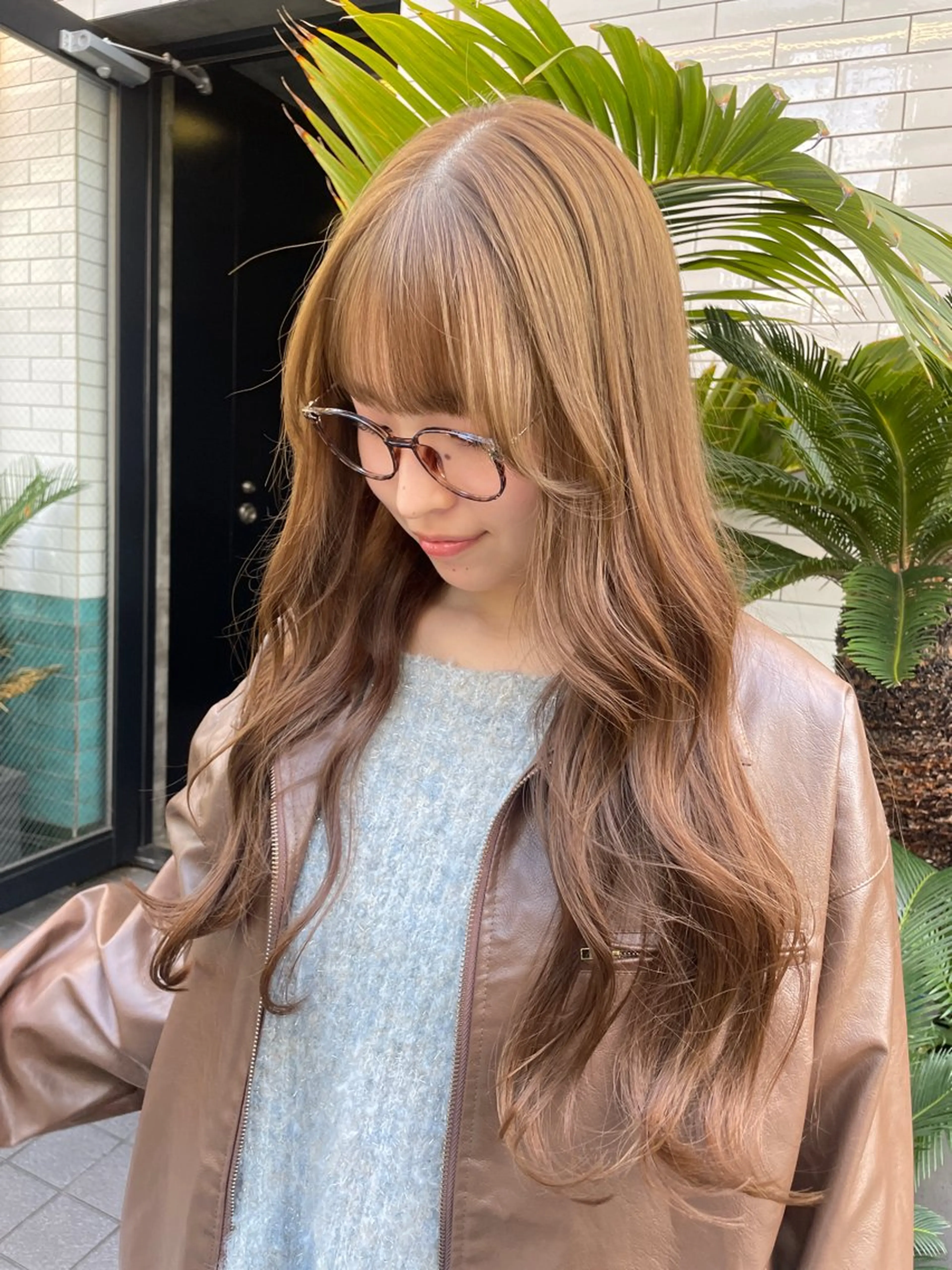 ロング カラー カット トリートメント レイヤー/ 透明感カラー/マドカのヘアスタイル