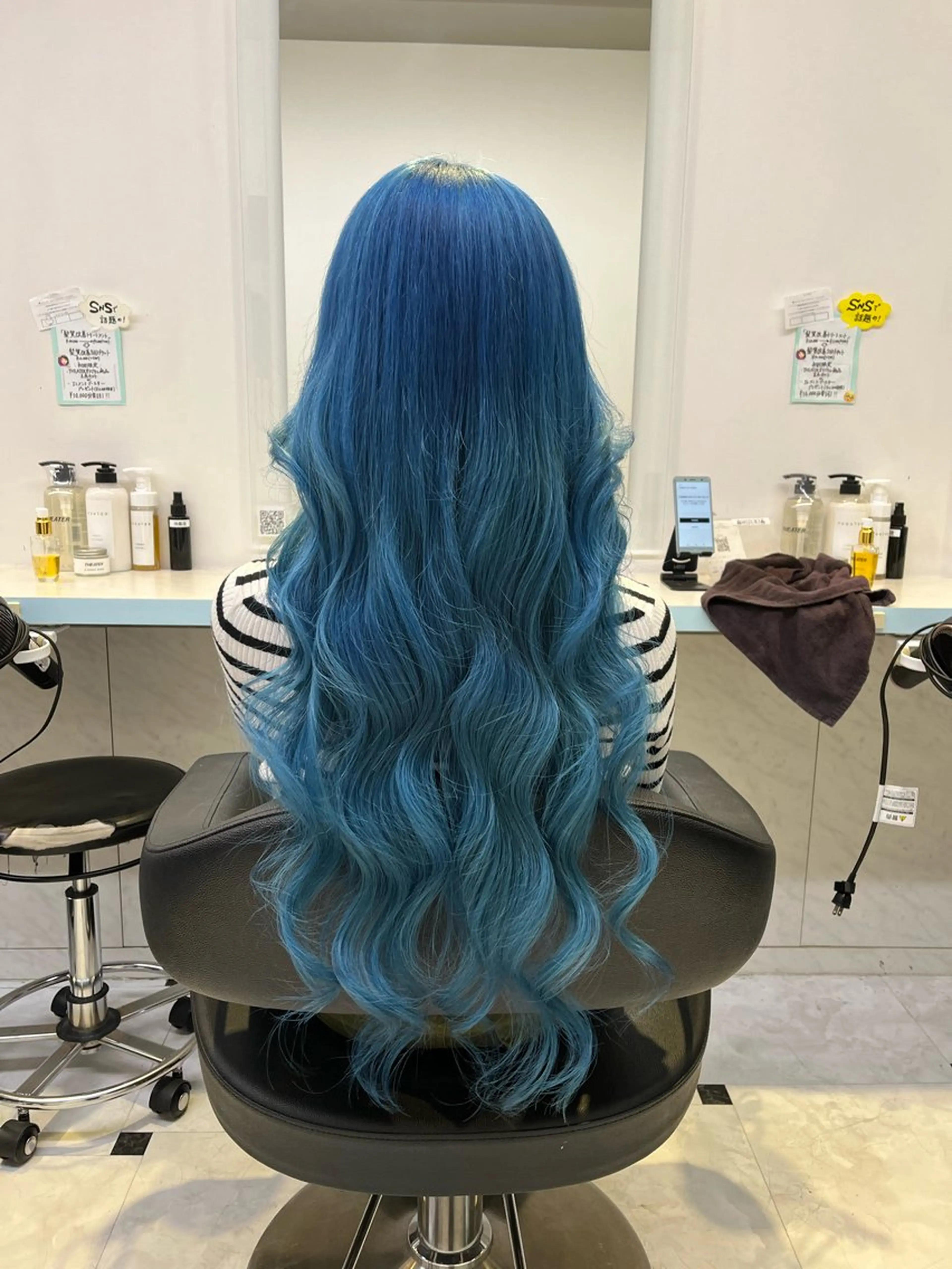 ロング カラー ヘアカラー トリートメント ブリーチカラー 🩵MIZUKIのヘアスタイル
