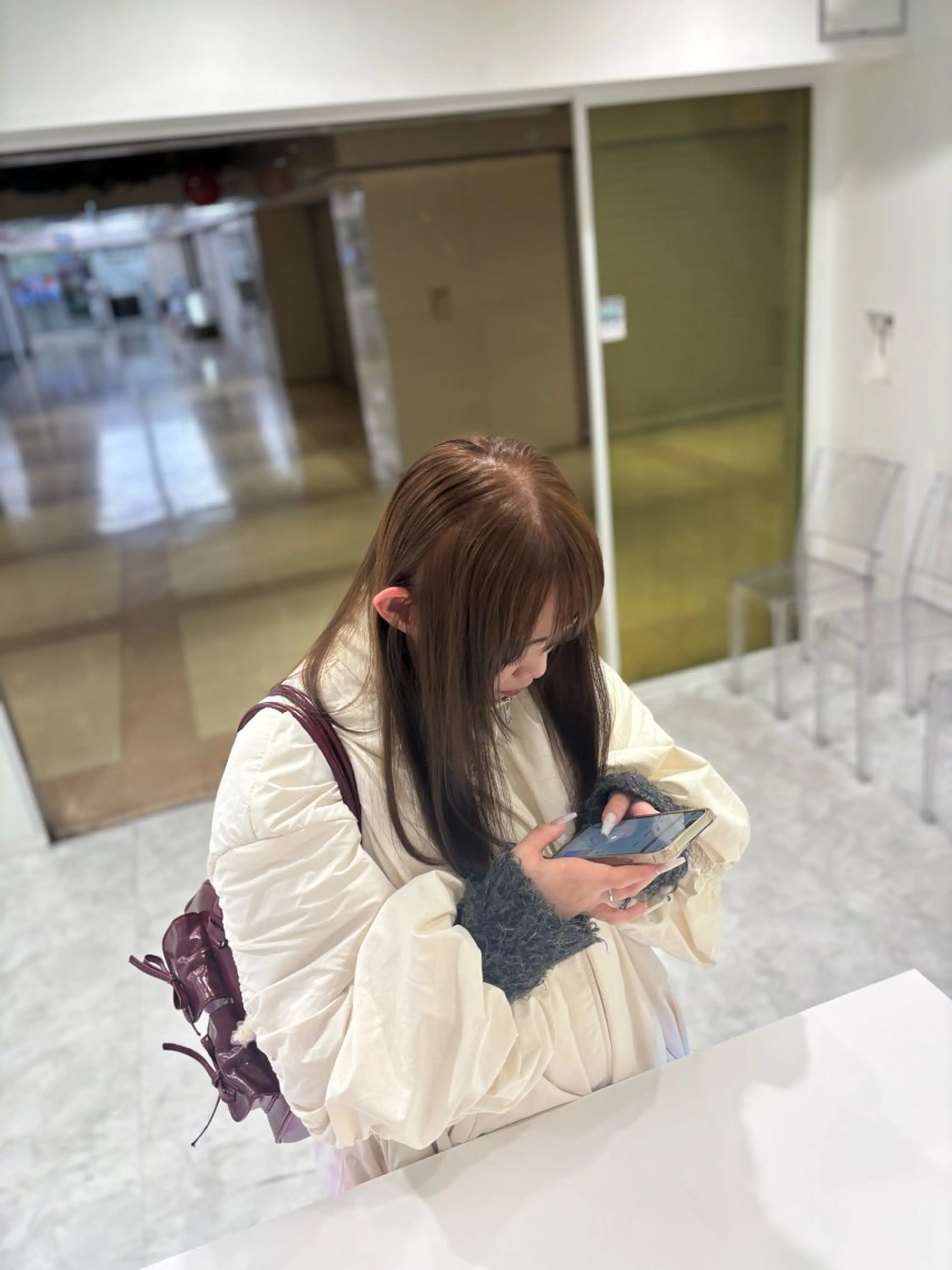 ロング カラー ヘアカラー 大人っぽベージュ🤍 当日予約◎ヒロトのヘアスタイル