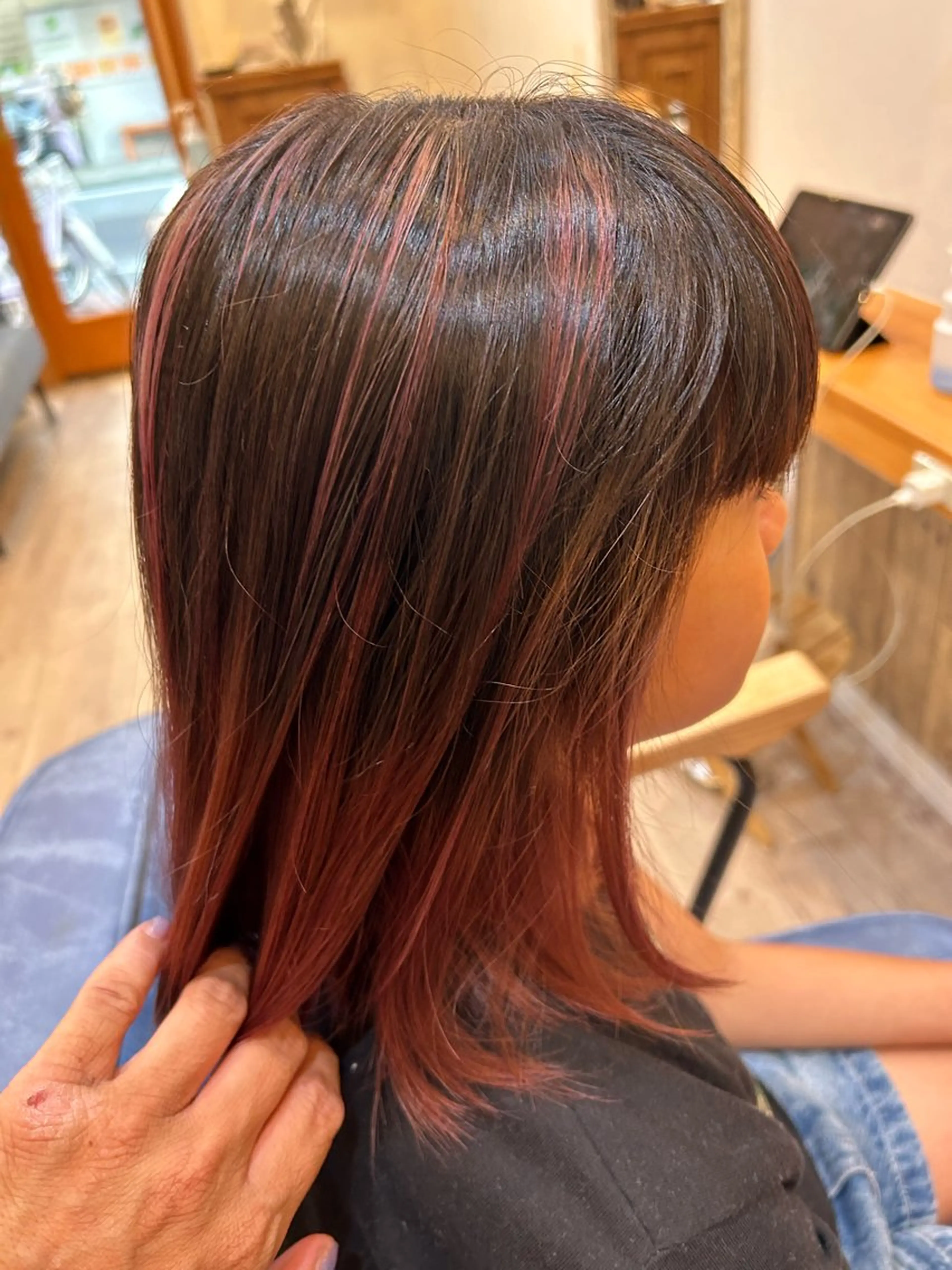 セミロング キッズ レイヤーカット カット ヘアカラー トリートメント Hair  salon Orchid所属・✨透明感カラー✨小形 大美✨のヘアスタイル