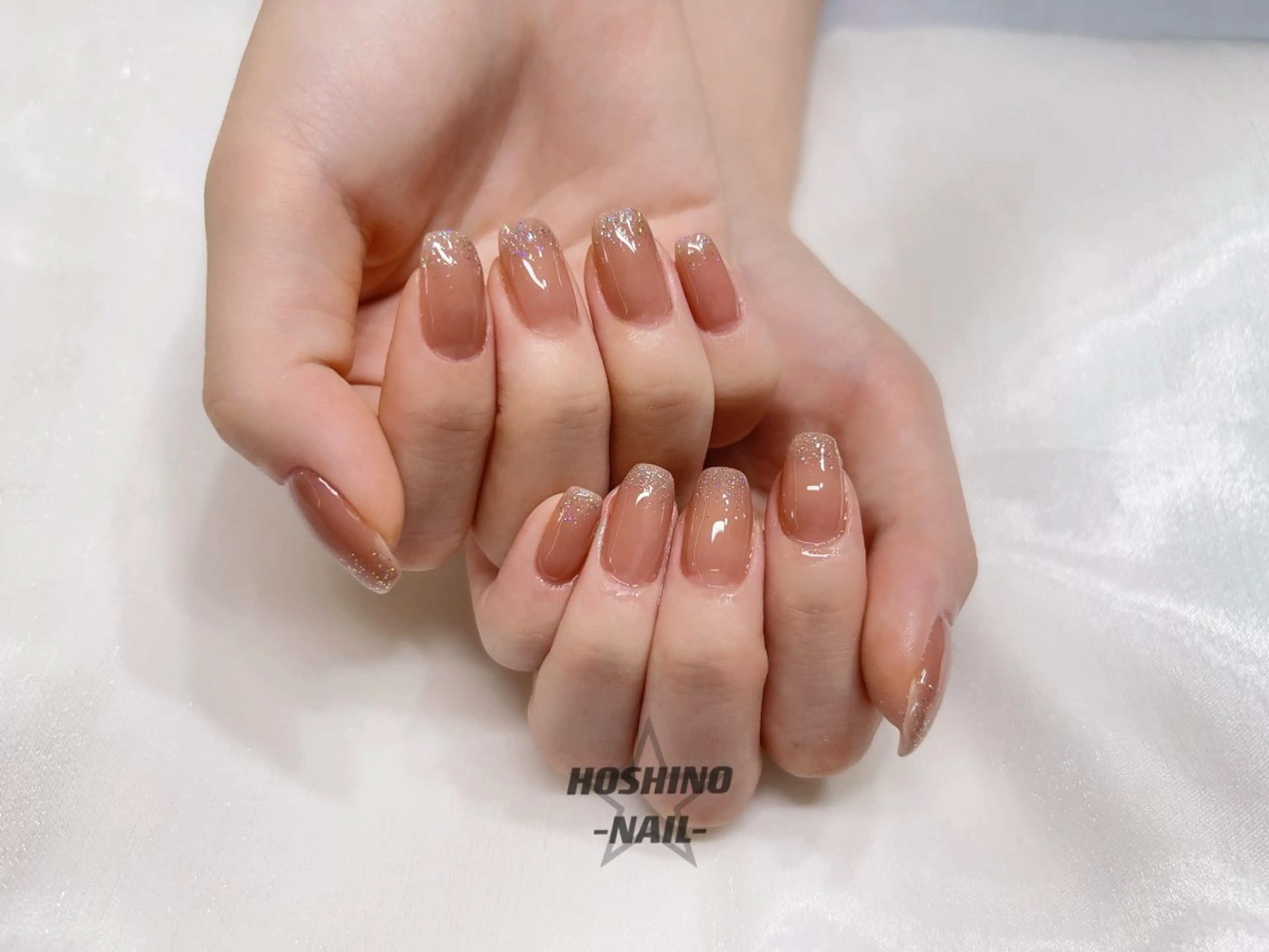 ネイル クリアネイル オフィスネイル ワンカラーネイル ピンク シンプルネイル ★HOSHINO NAIL★新宿店のネイルデザイン