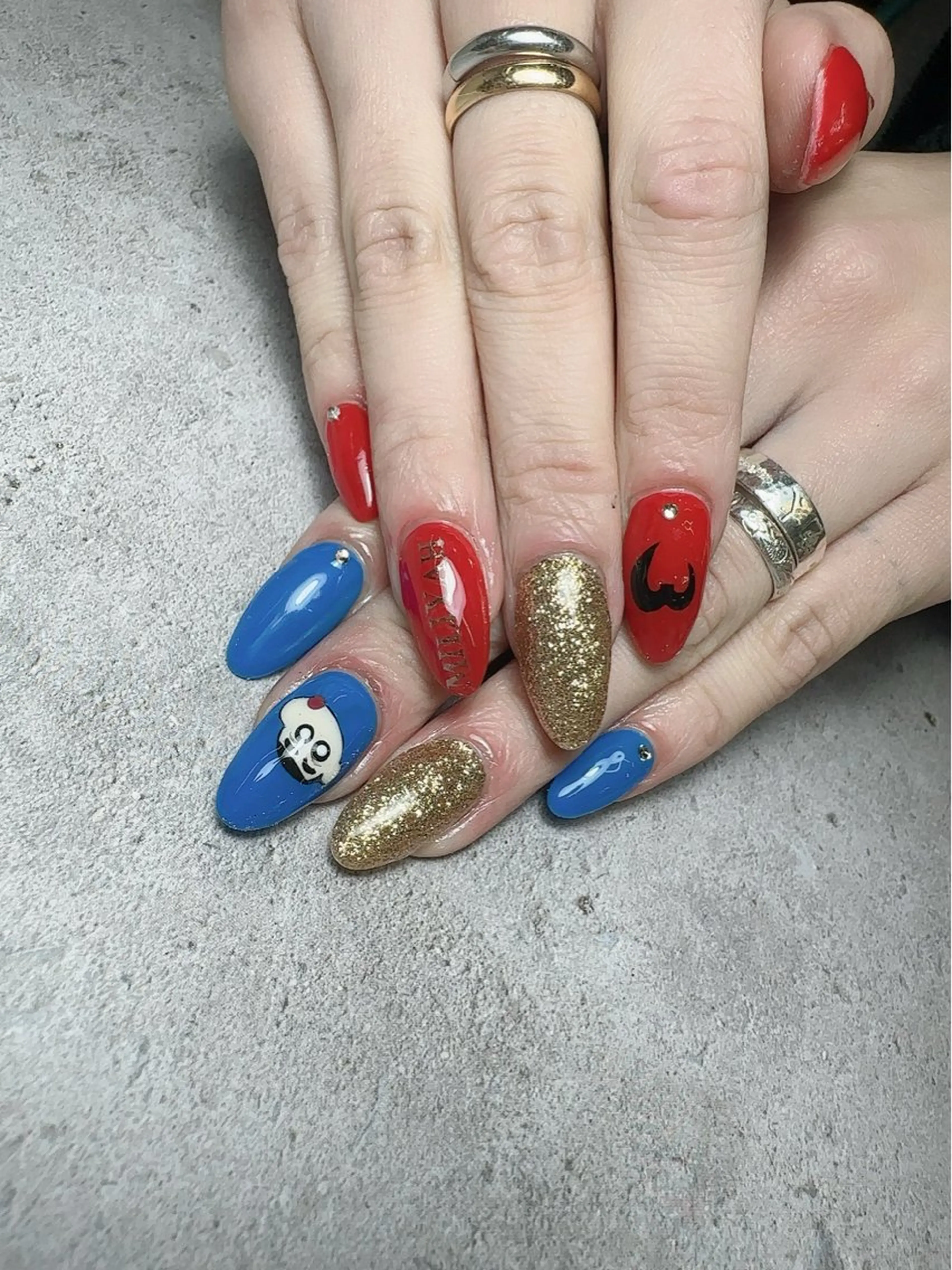 ネイル アートネイル 入学式 ハート マグネットネイル 持ち込み ハンドネイル nail salon    Mimiy..所属・Nailsalon Mimiy..♡のネイルデザイン