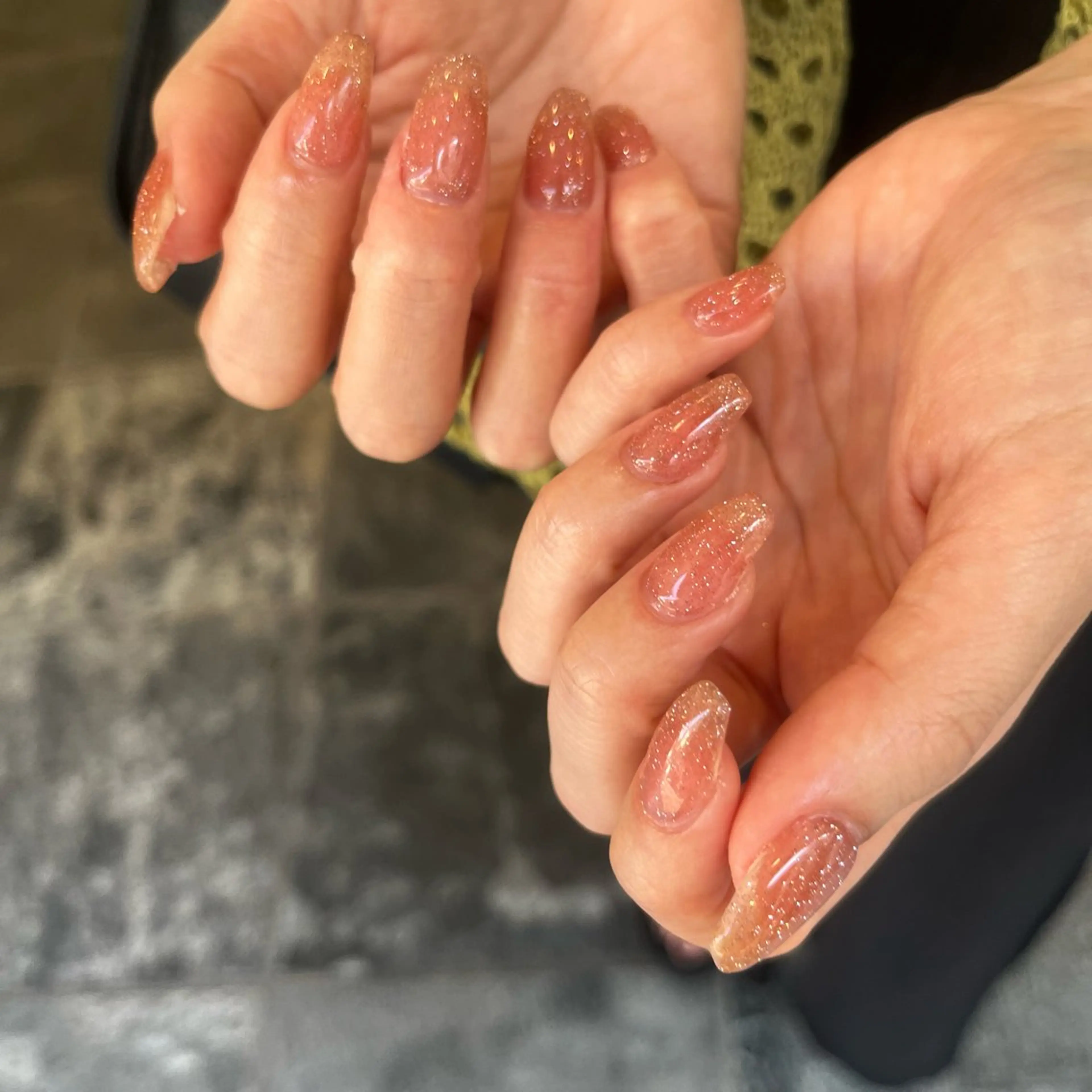 ネイル フラッシュネイル ニュアンスネイル シンプルネイル ハンドネイル nail&care salon soa所属・soa/美容液ケアで 自爪を育てるネイルのネイルデザイン