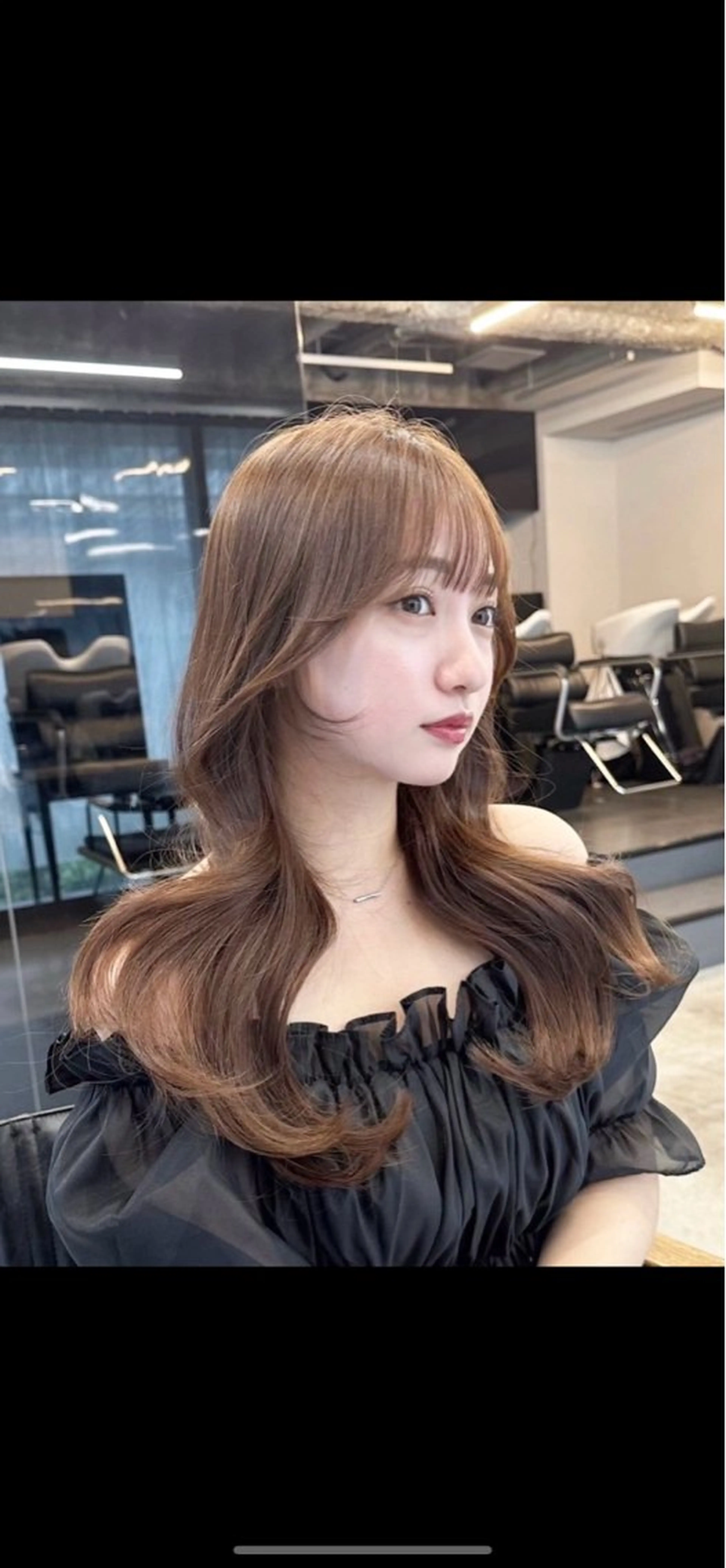 ロング カラー ヘアカラー きなみ いく🎀透明感カラーのヘアスタイル
