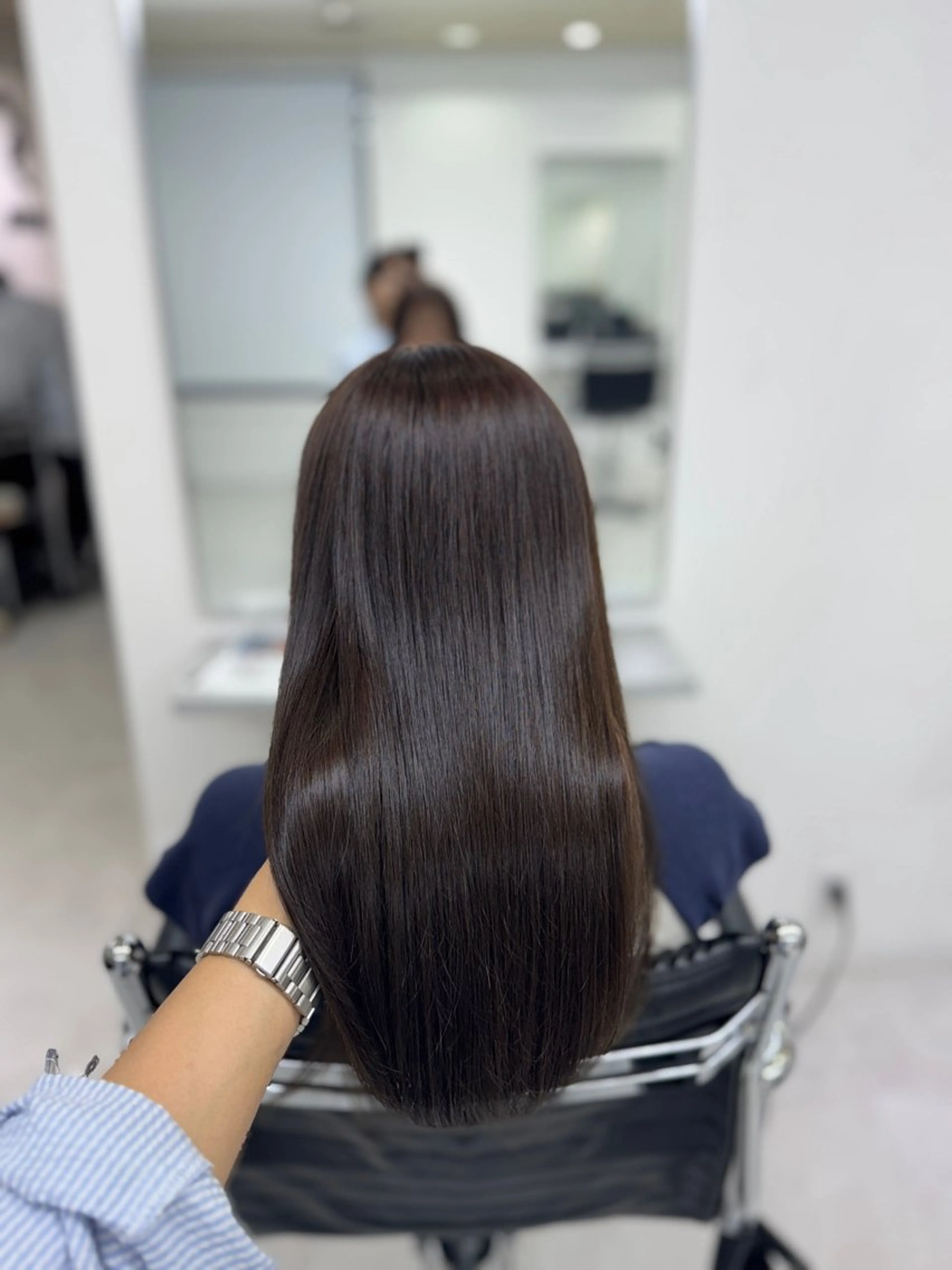ロング カラー ヘアカラー トリートメント 艶カラー/暖色カラー /YUYAのヘアスタイル