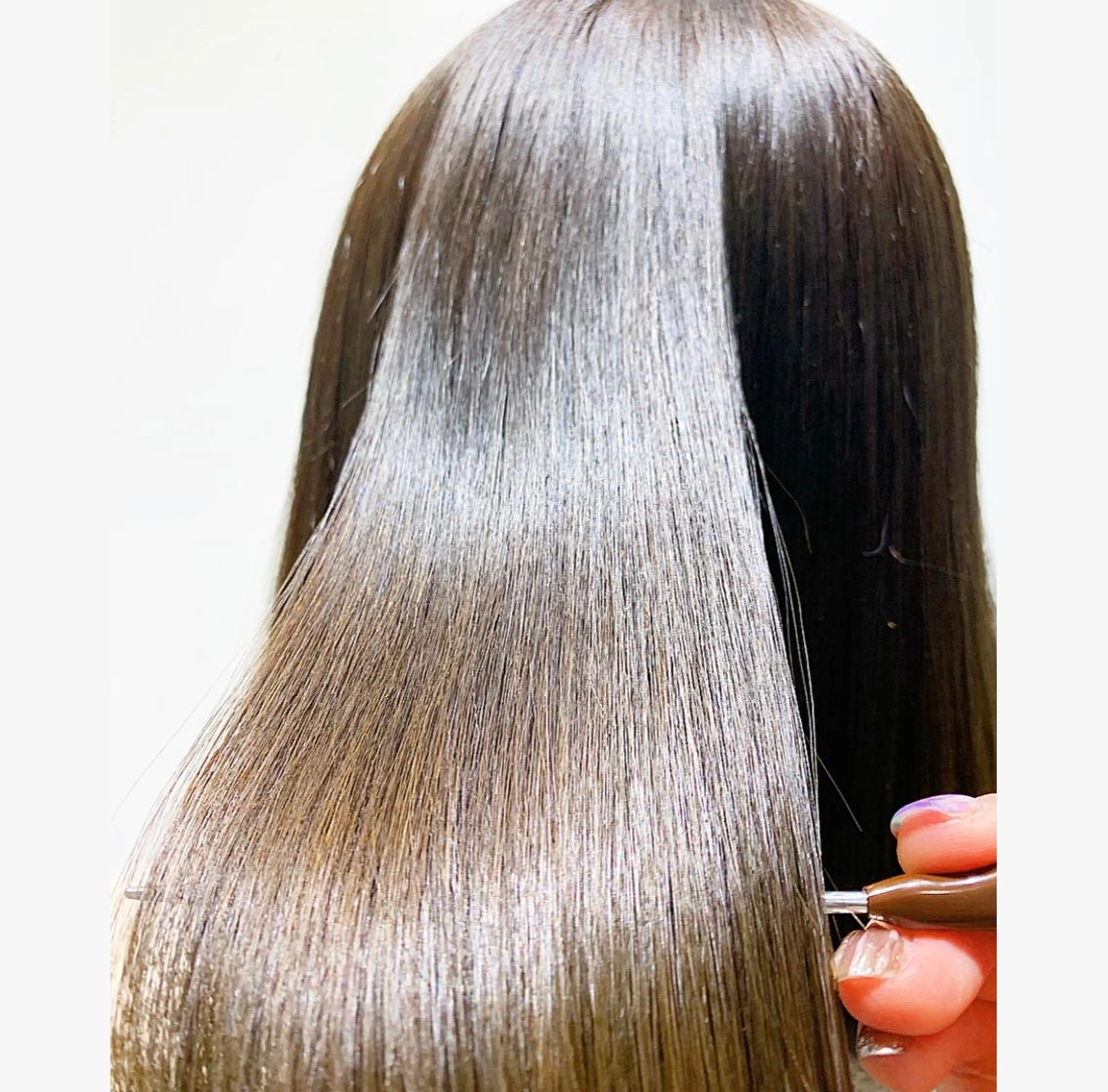 ミディアム パーマ カット 縮毛矯正 トリートメント 💙美髪救世主💙 関華蓮のヘアスタイル