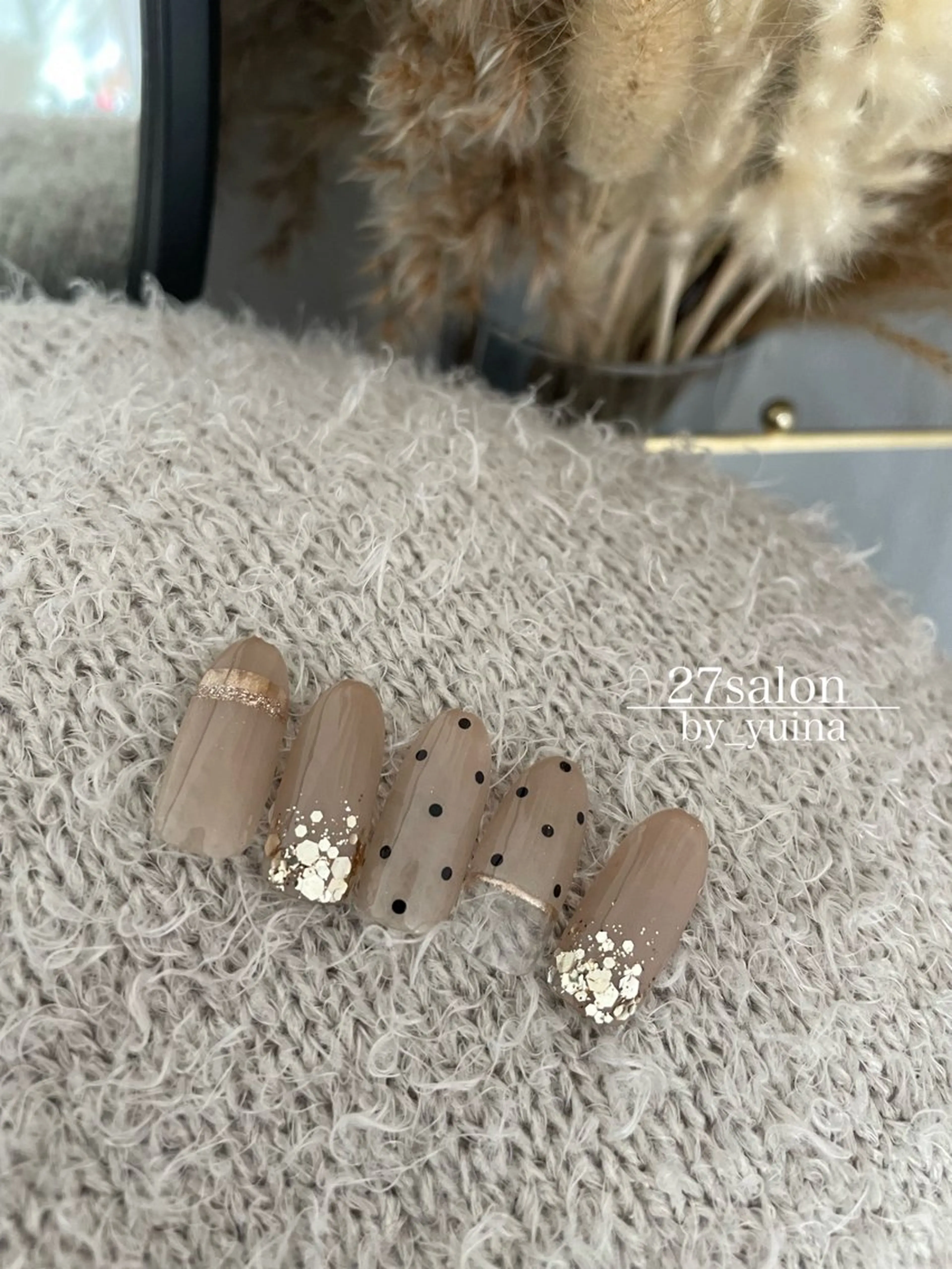 ネイル ドット ハンドネイル 27salon yuinaのネイルデザイン