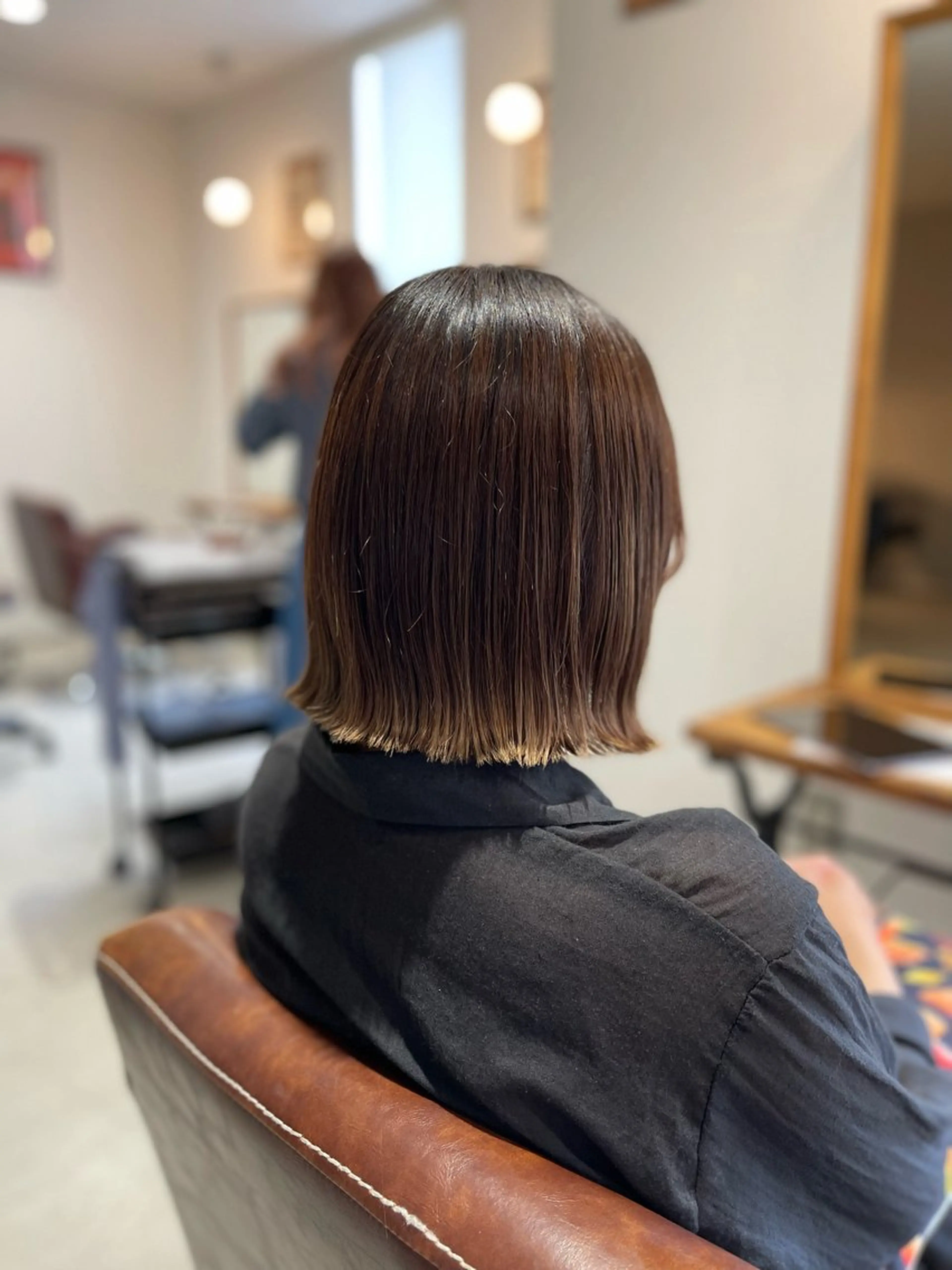 ミディアム カラー カット ヘアカラー 前田 夏季のヘアスタイル