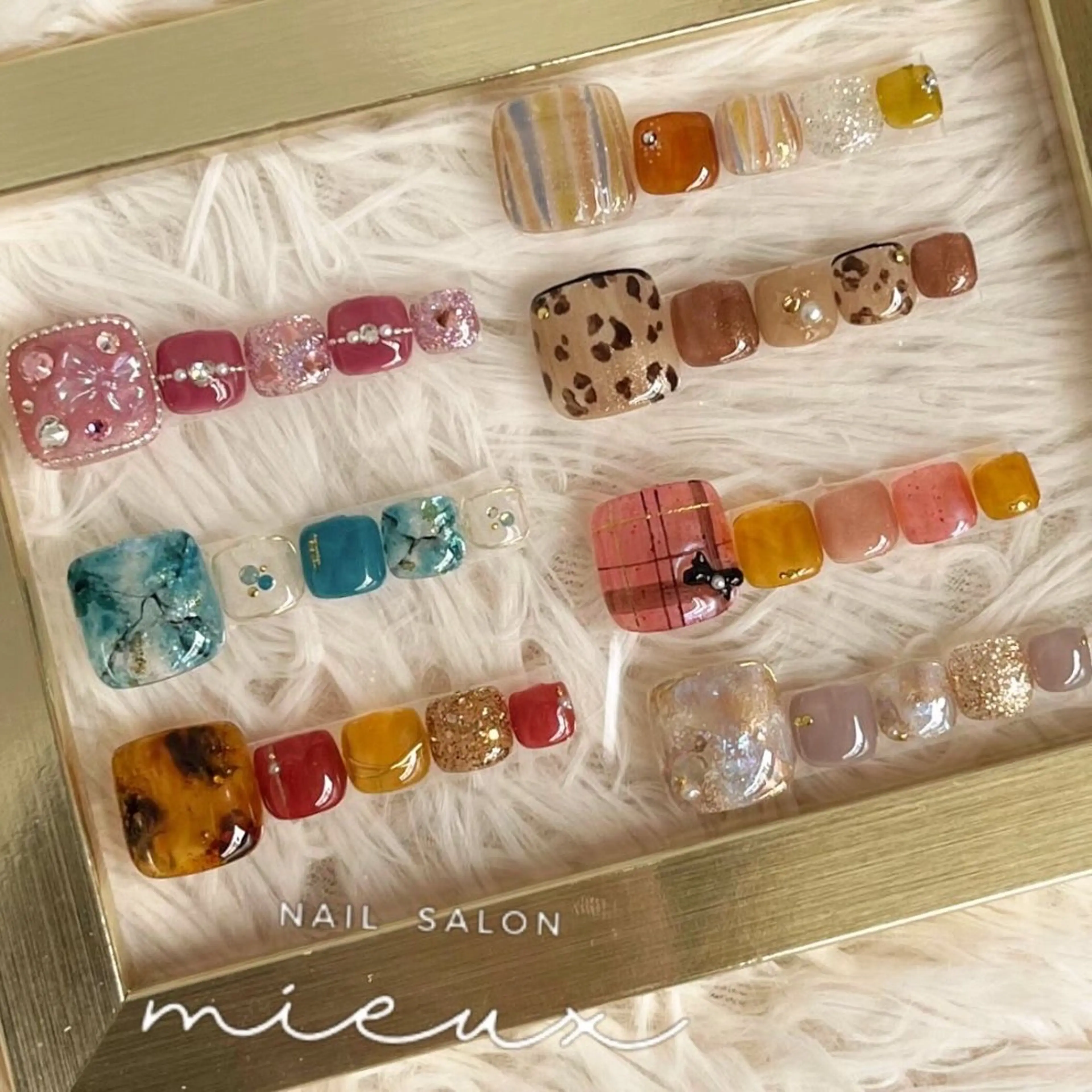 ネイル フットネイル mieux ariiiのネイルデザイン