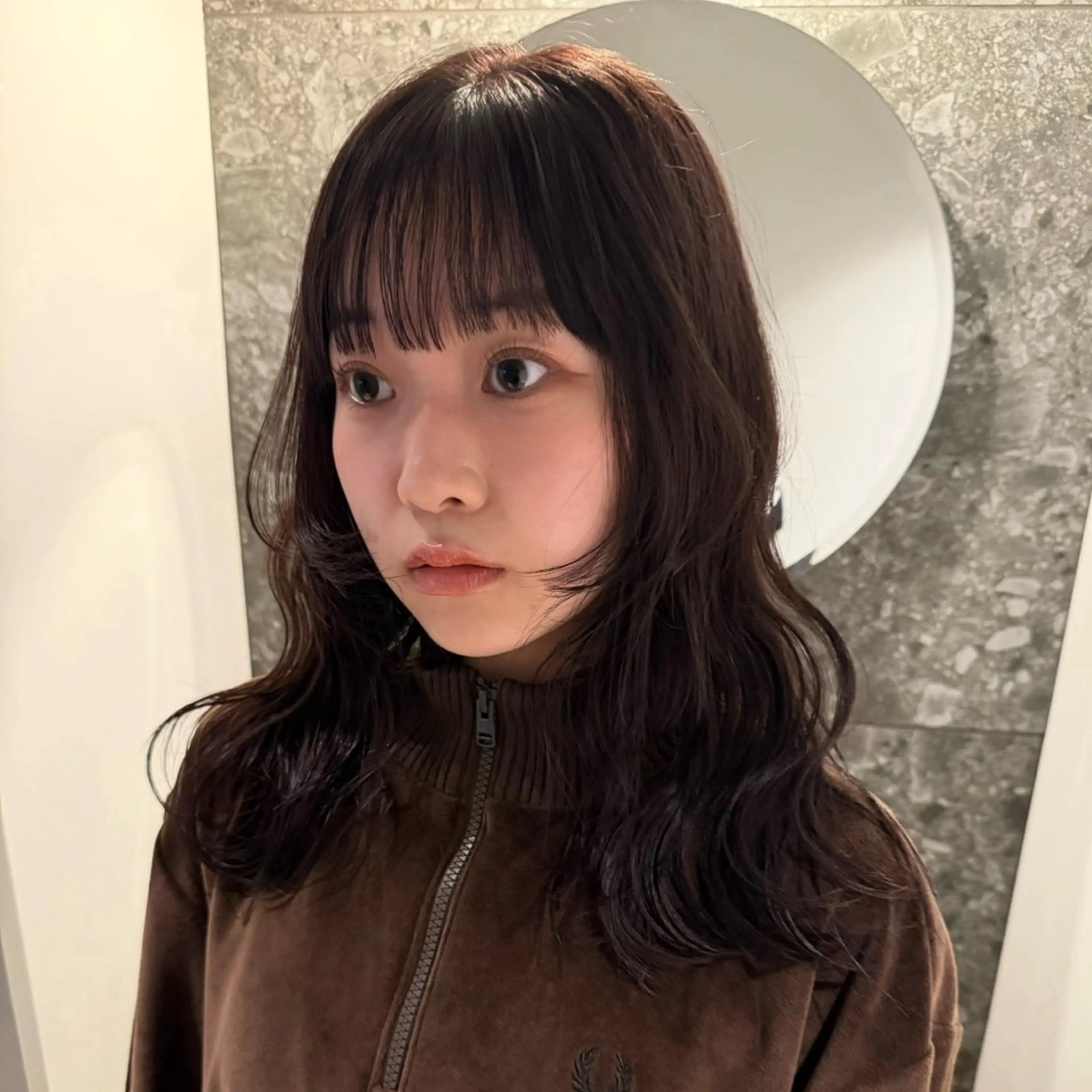 セミロング カラー beni yumikoのヘアスタイル