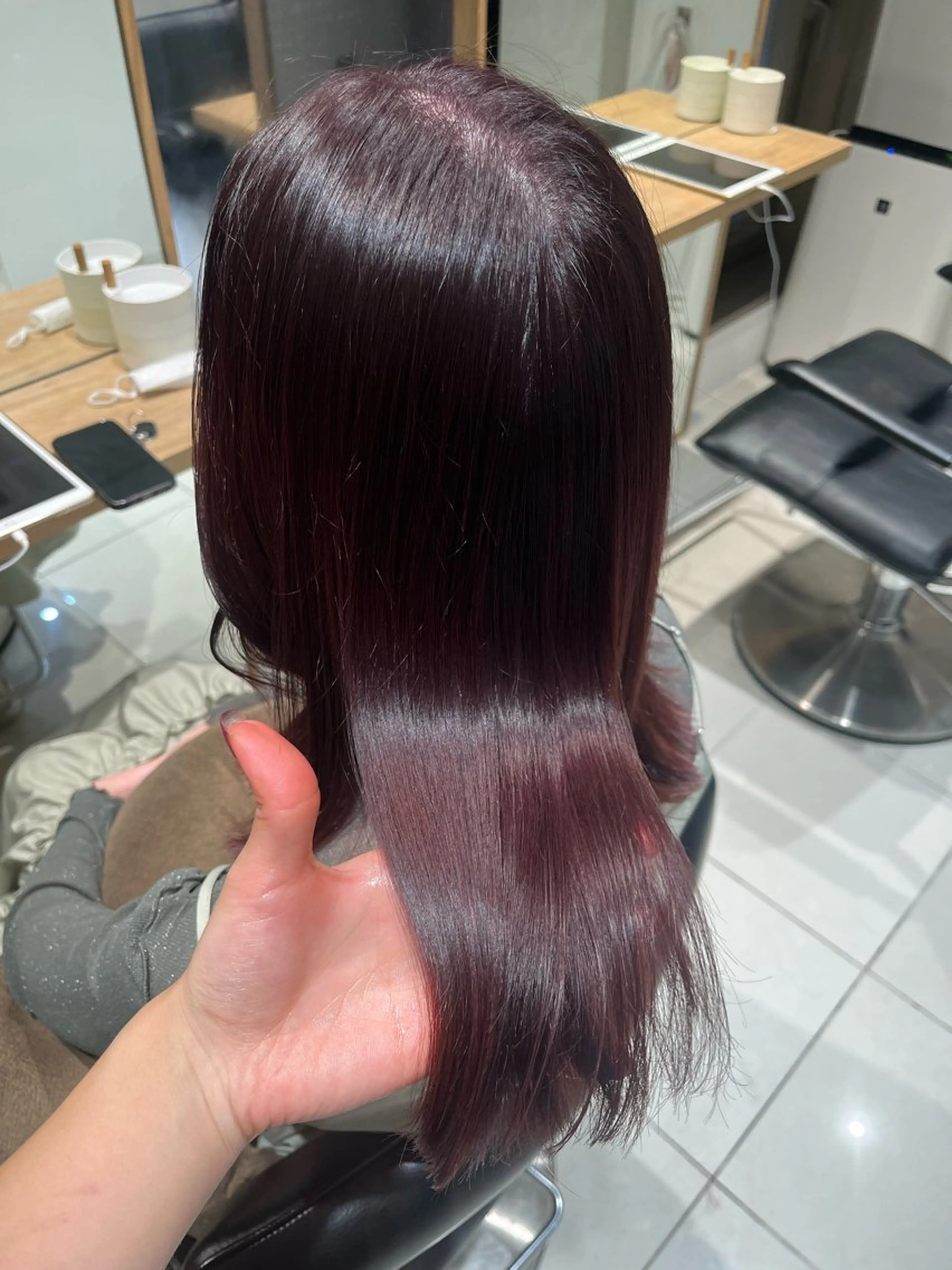ミディアム ヘアカラー トリートメント ヘアセット 艶髪/暖色カラー/ ◎RUKI.のヘアスタイル