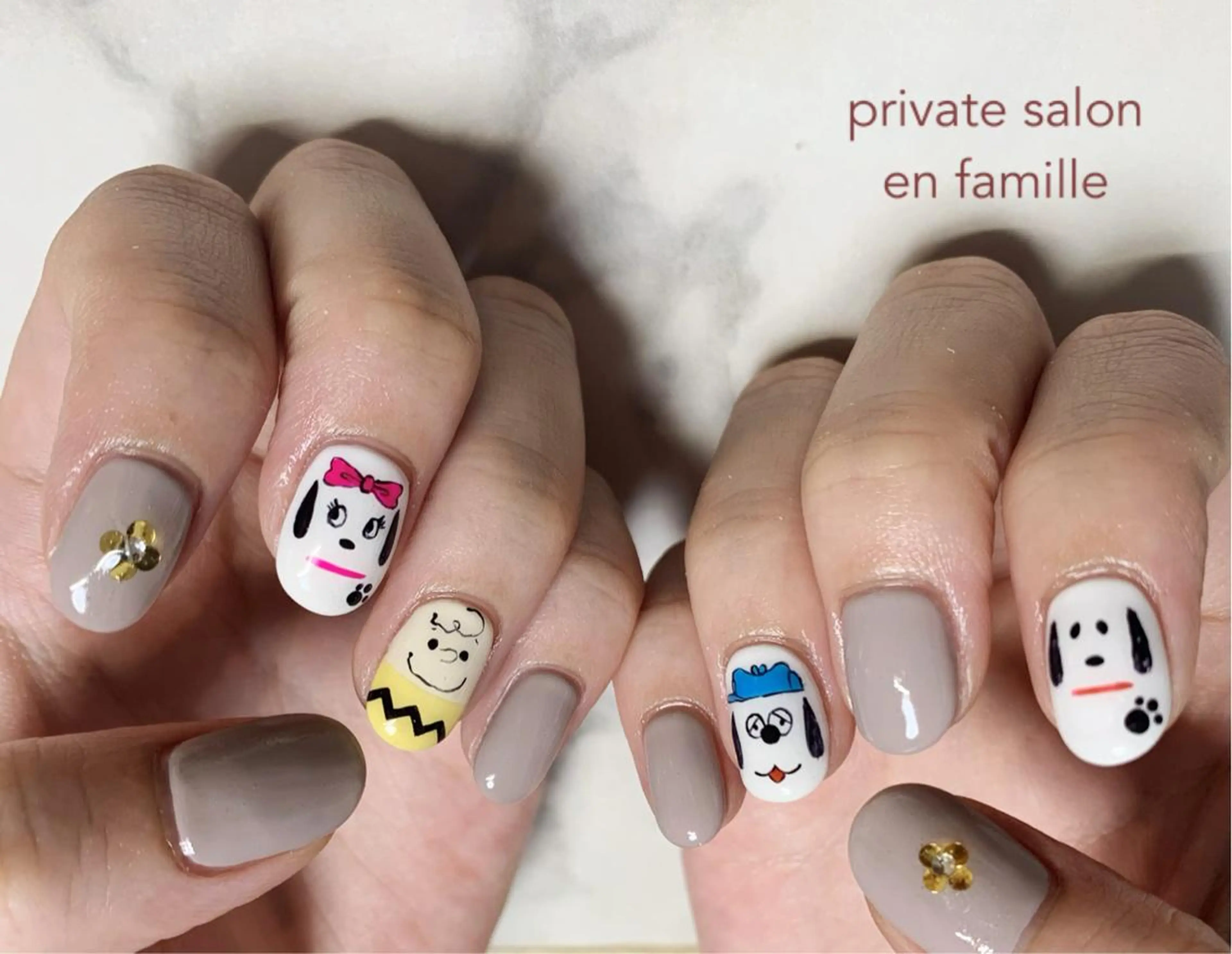 ネイル アートネイル ハンドネイル nail salon en familleのネイルデザイン