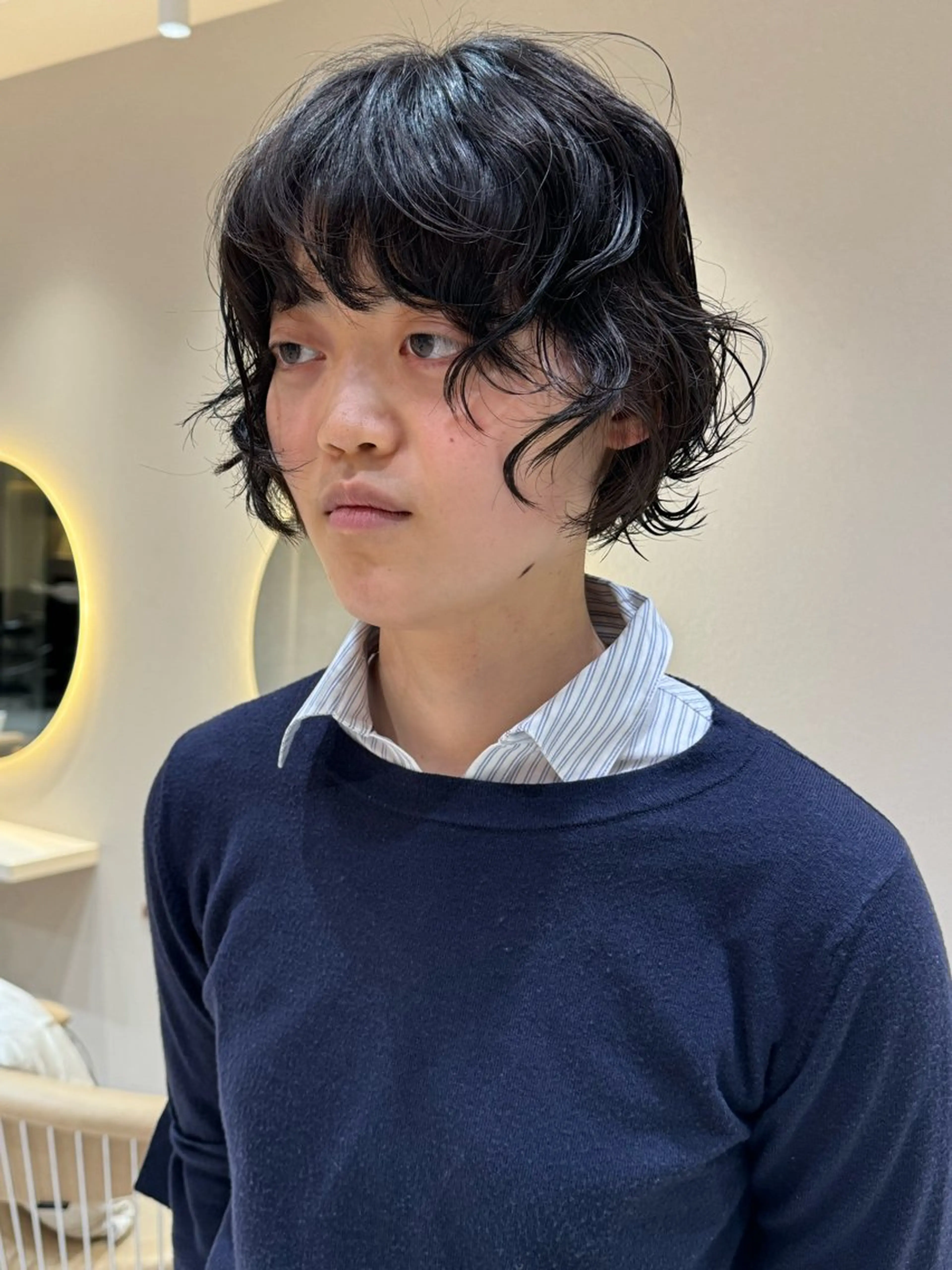 ショート カット パーマ 🩵縮毛矯正・ボブ 岩原朋也🩵のヘアスタイル