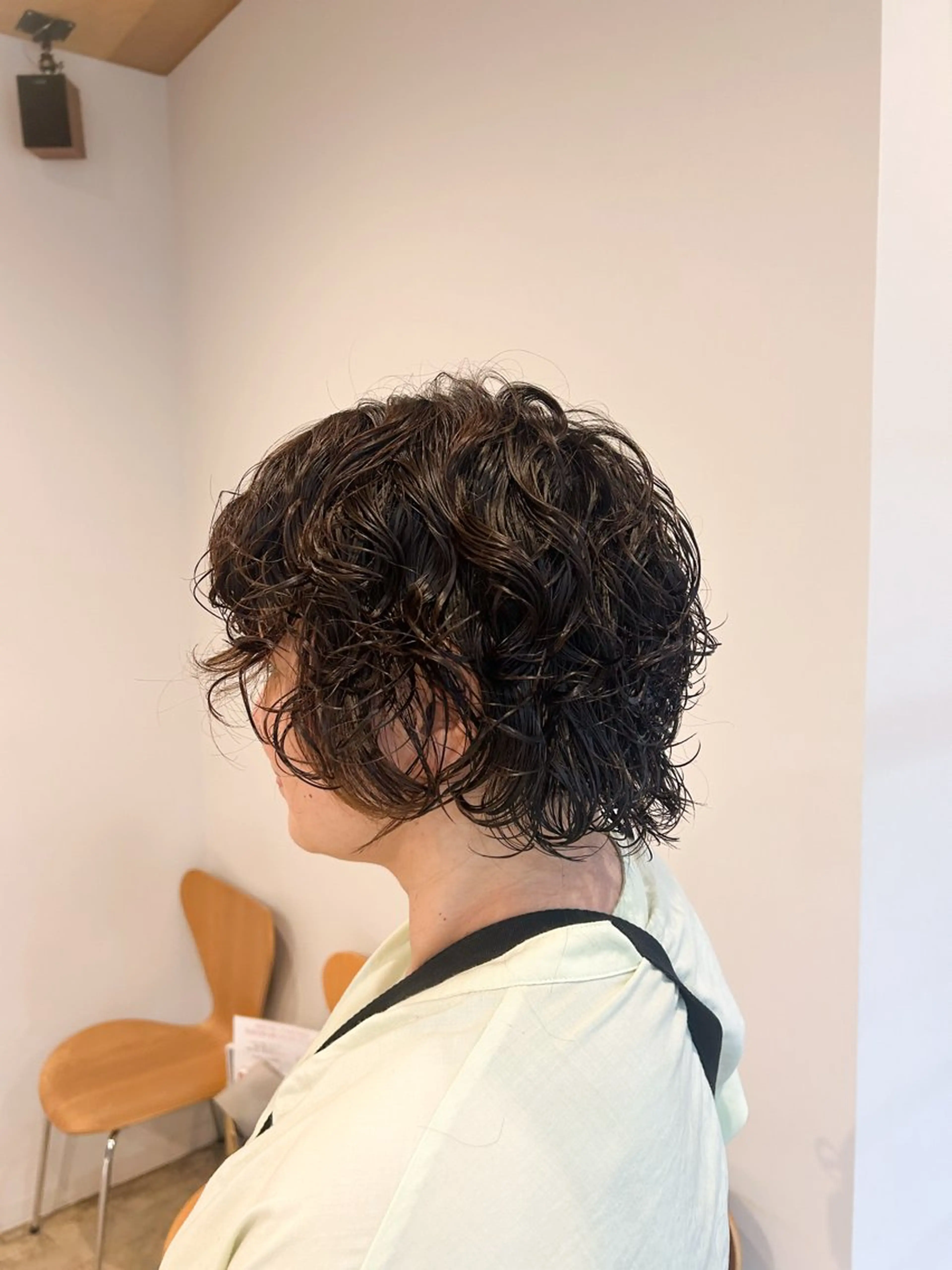 ミディアム パーマ パーマ 川端 明莉のヘアスタイル