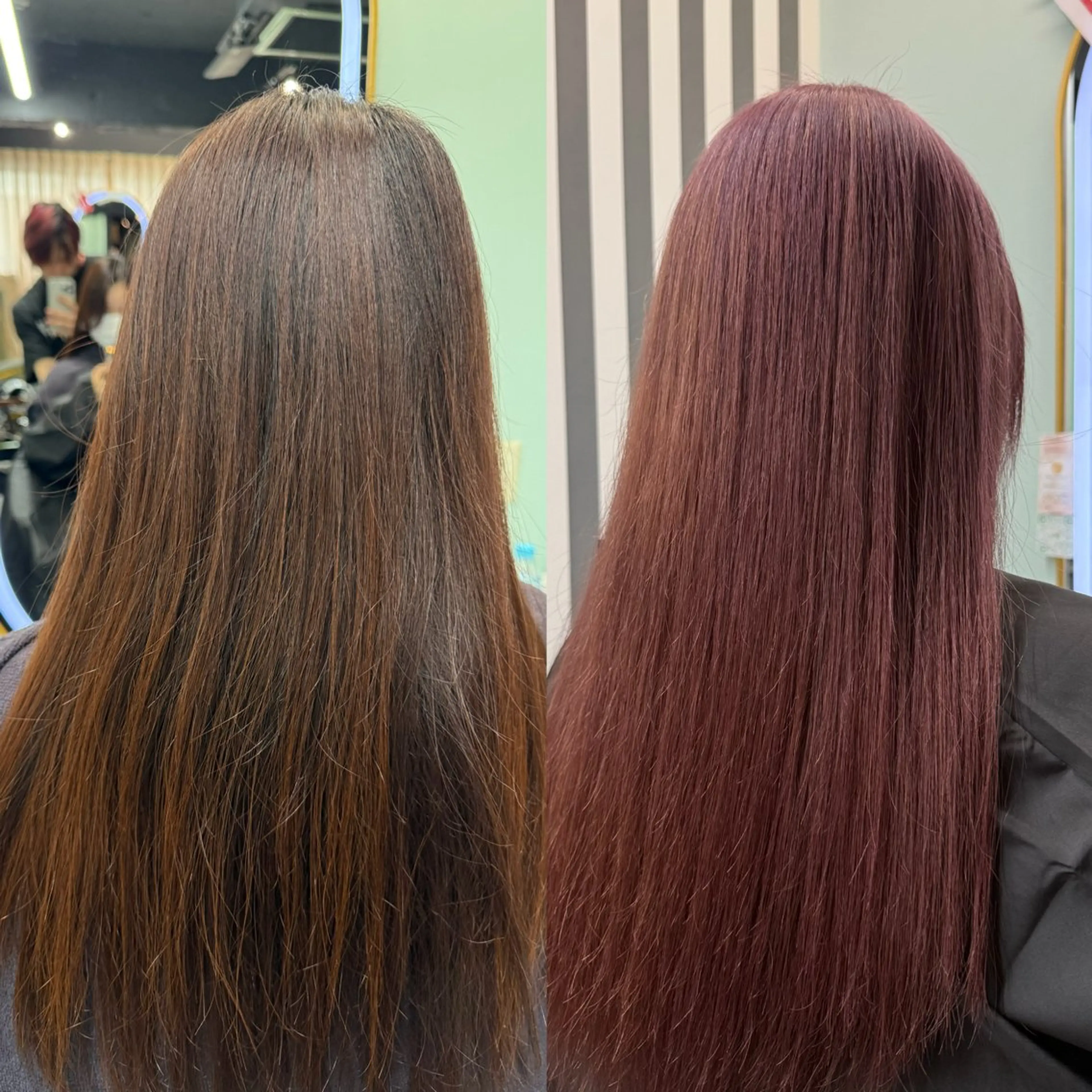 カラー ブリーチ ピンクカラー ヘアカラー 🐺新宿manabu プルエクステ🐺のヘアスタイル