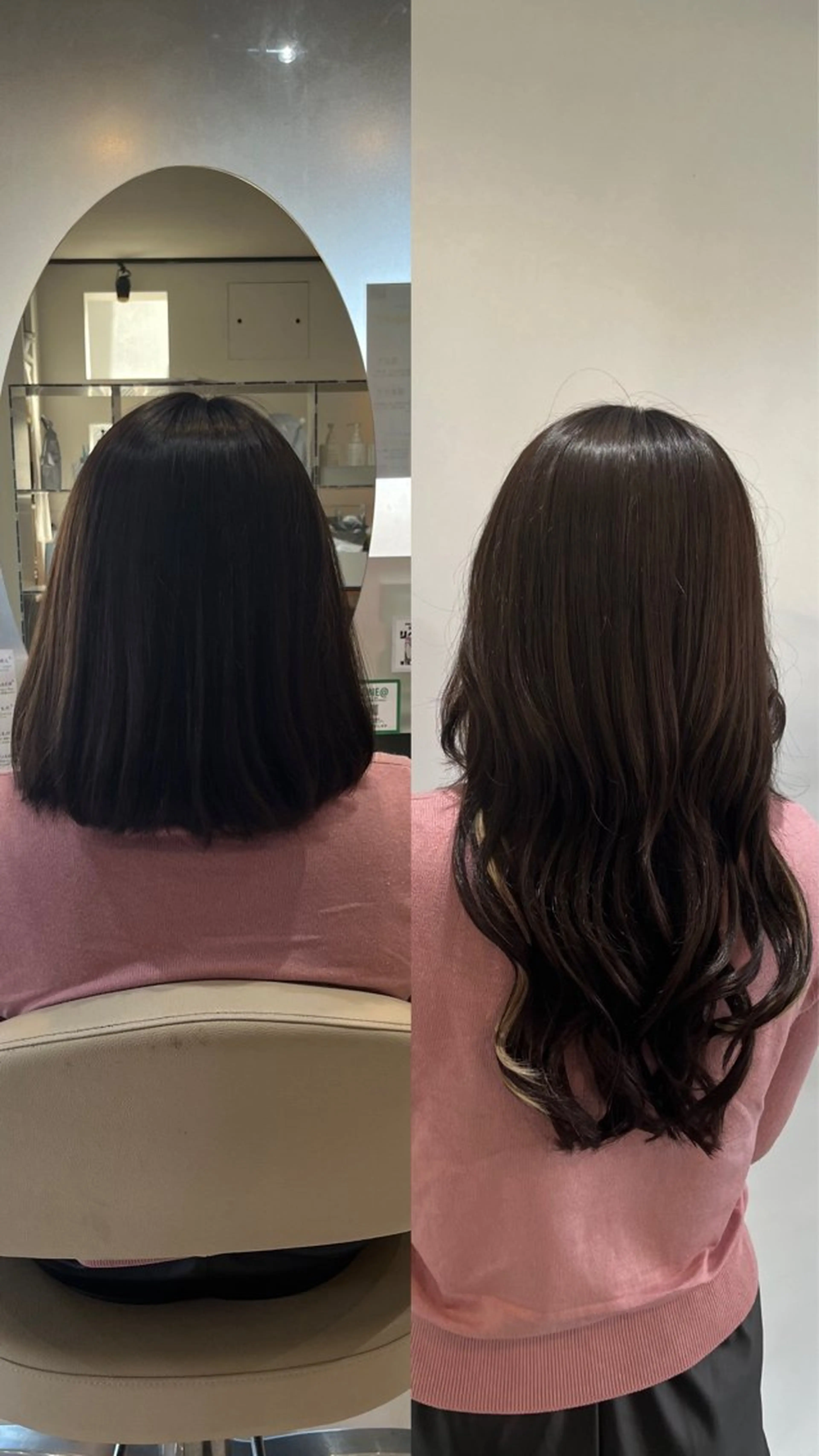 セミロング 野村 なりあのヘアスタイル