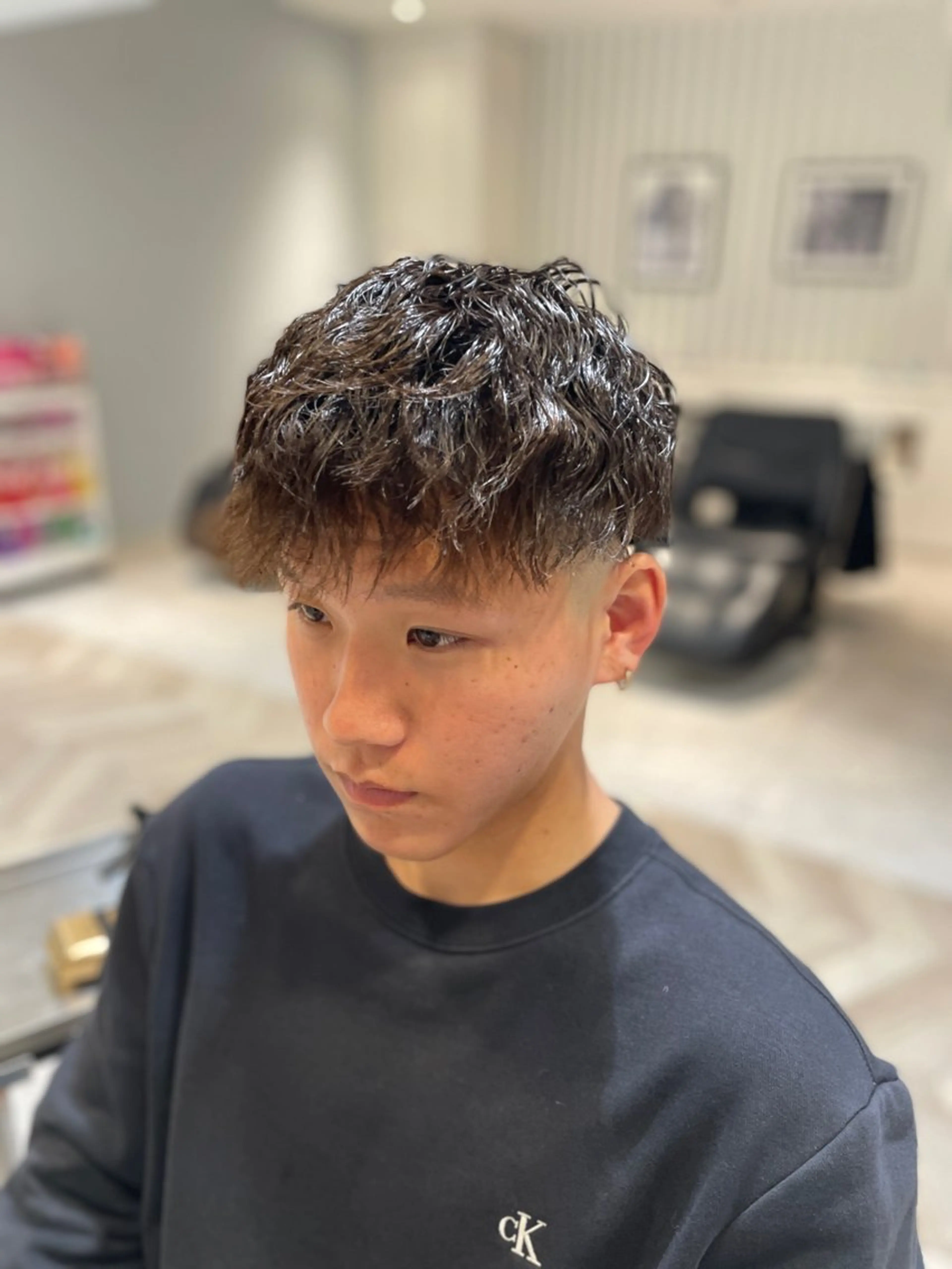ショート メンズ メンズパーマ カット パーマ ツイスト/フェード / 古川　諒のヘアスタイル