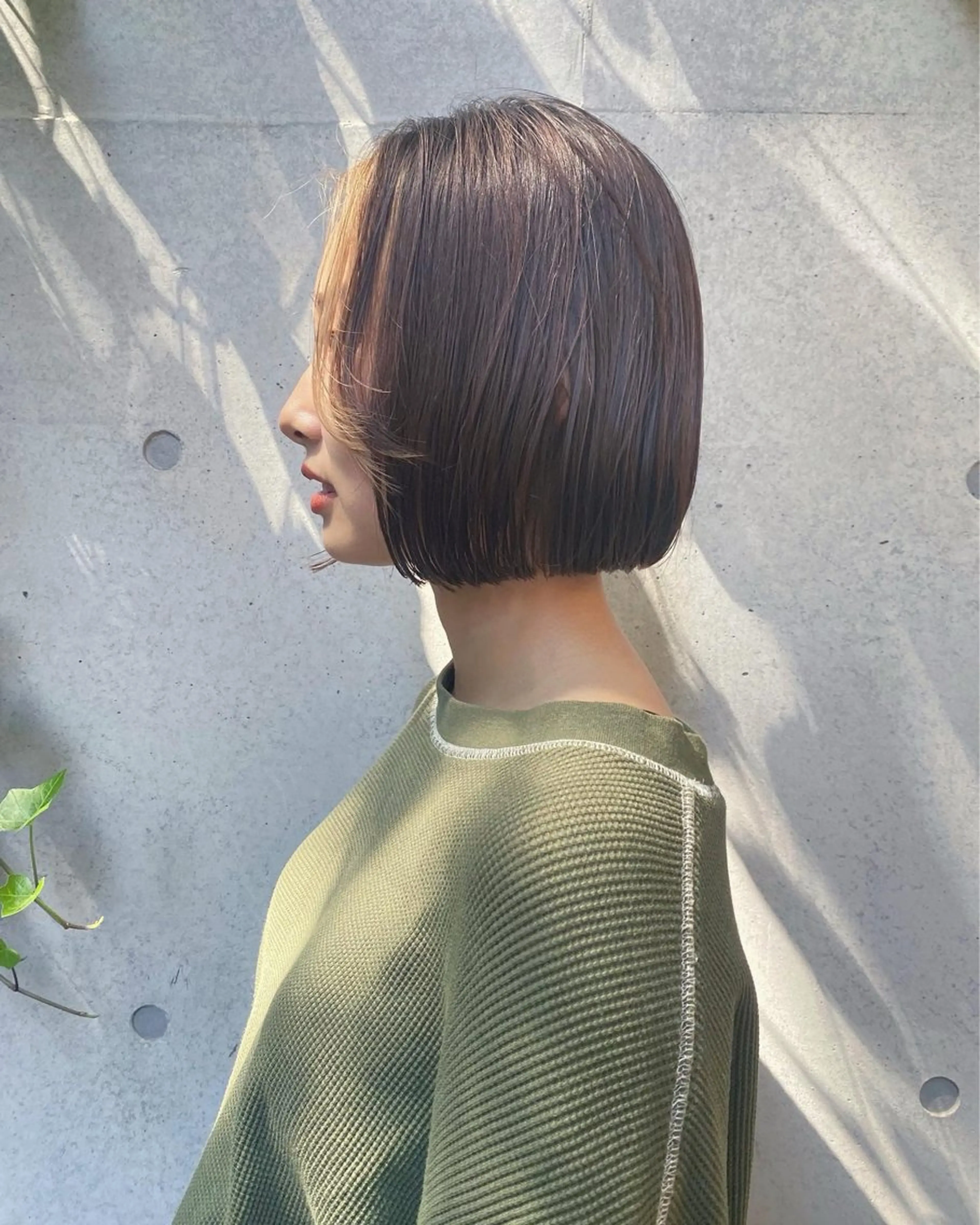 ショート 切りっぱなしボブ ワンレンボブ ボブ カット 🌱ぱつっと/ボブ 🌱のヘアスタイル