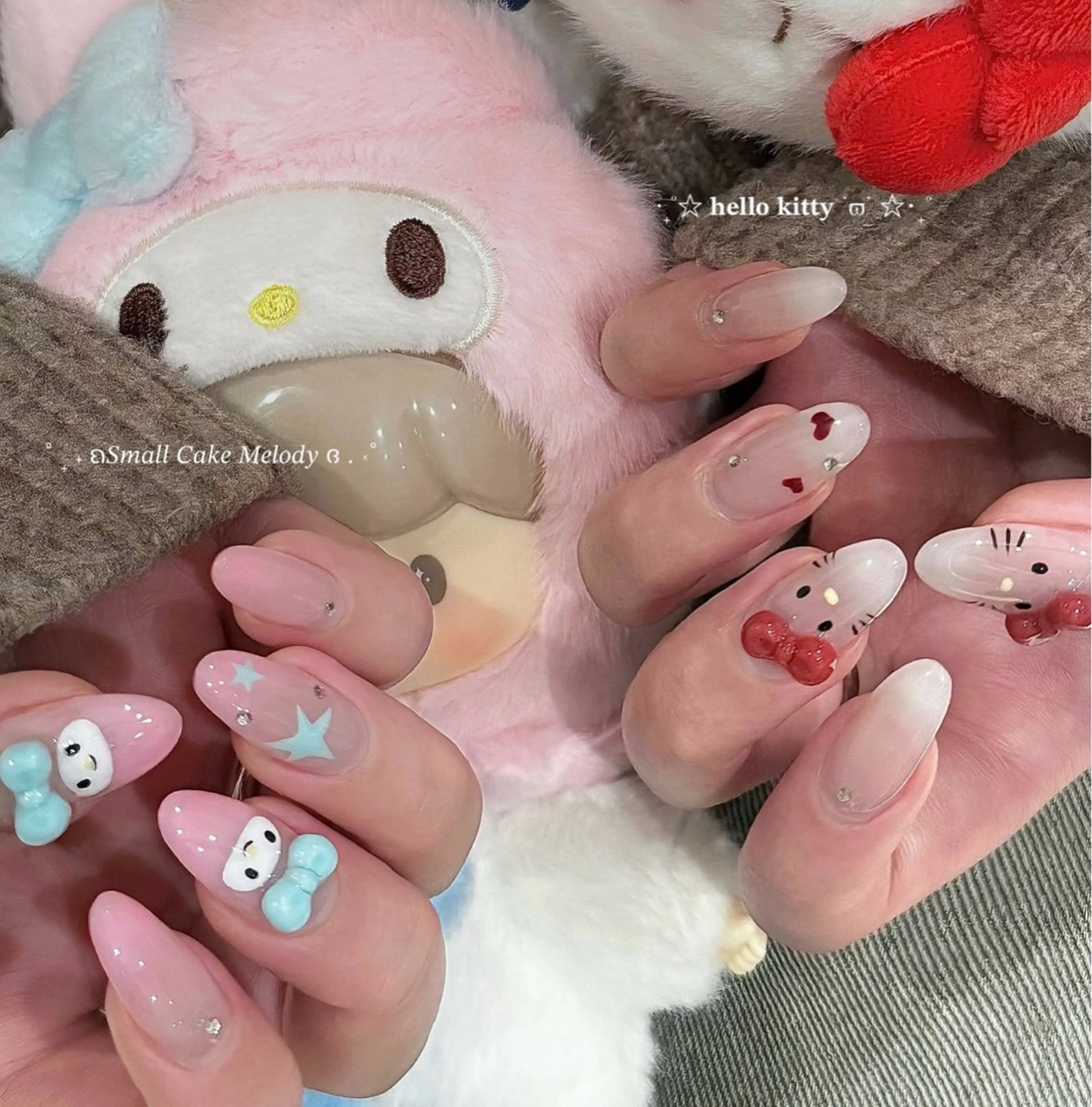 定額ネイル💅メニュー写真デザイン＋チップ長さだ10本★初回ジェルオフ込  🥰の写真