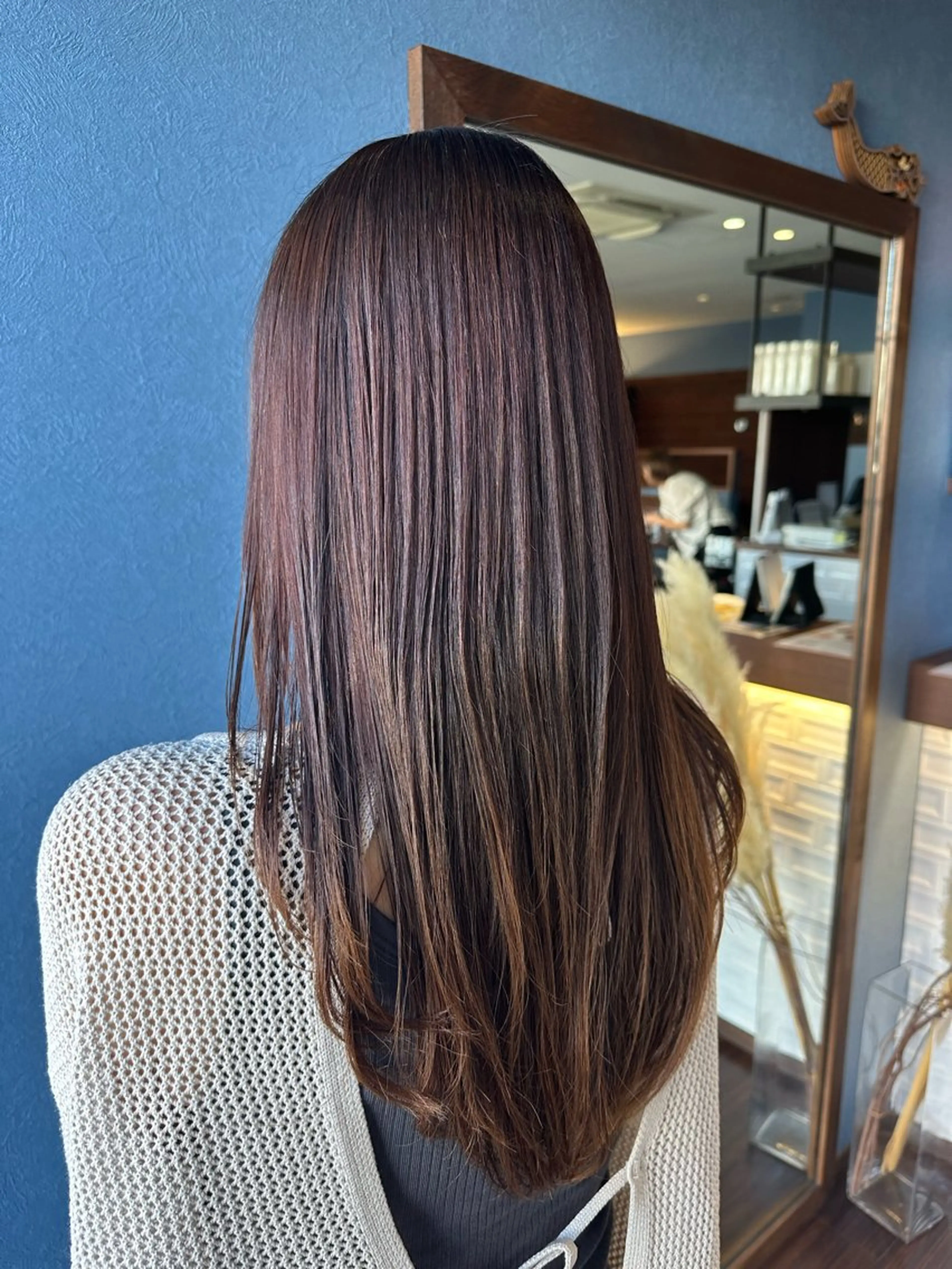 ロング トリートメント カット 縮毛矯正 トリートメント 🎀Kubu大橋 夏夢🎀のヘアスタイル