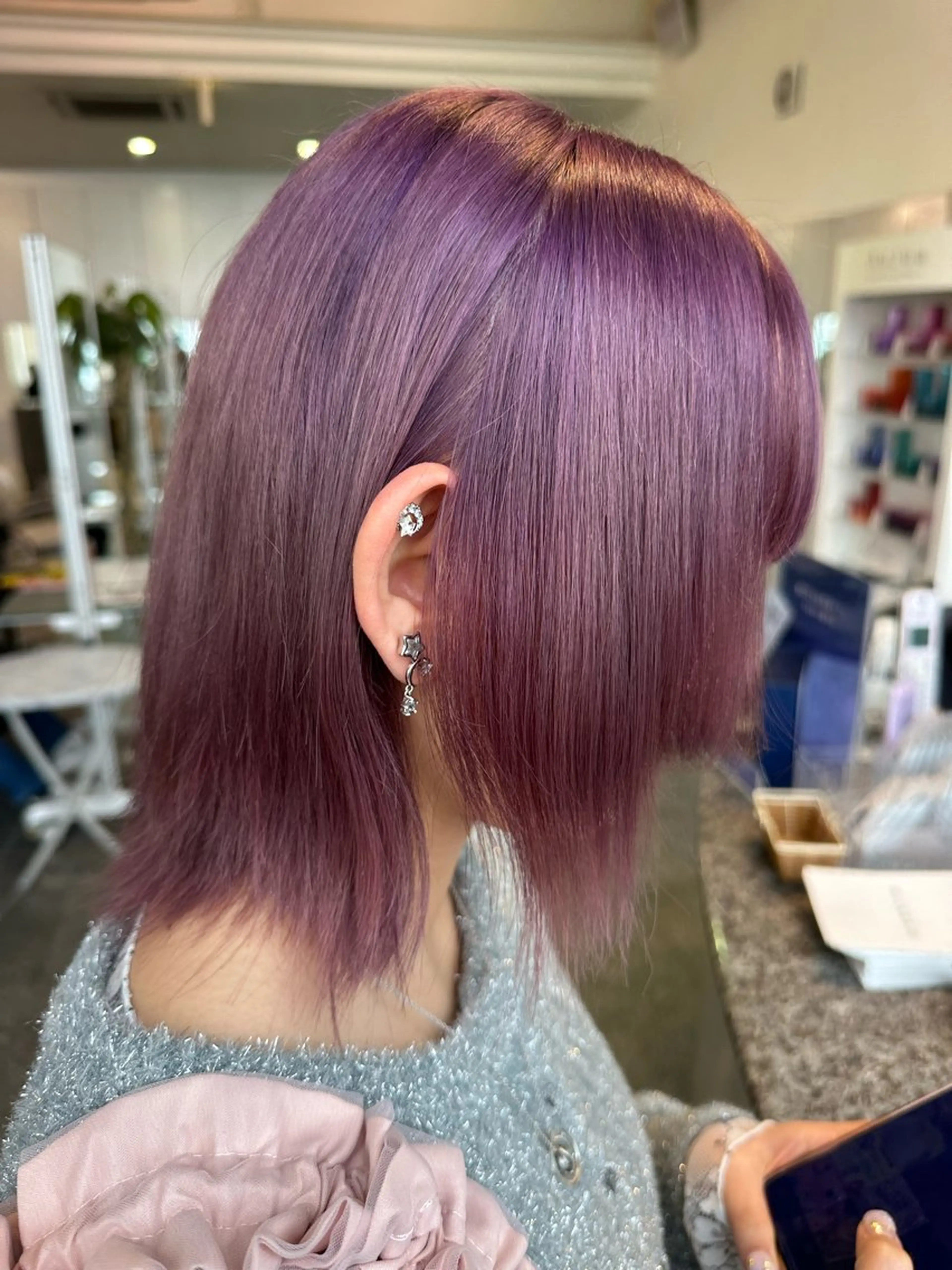 カラー ヘアカラー 町田 里奈のヘアスタイル