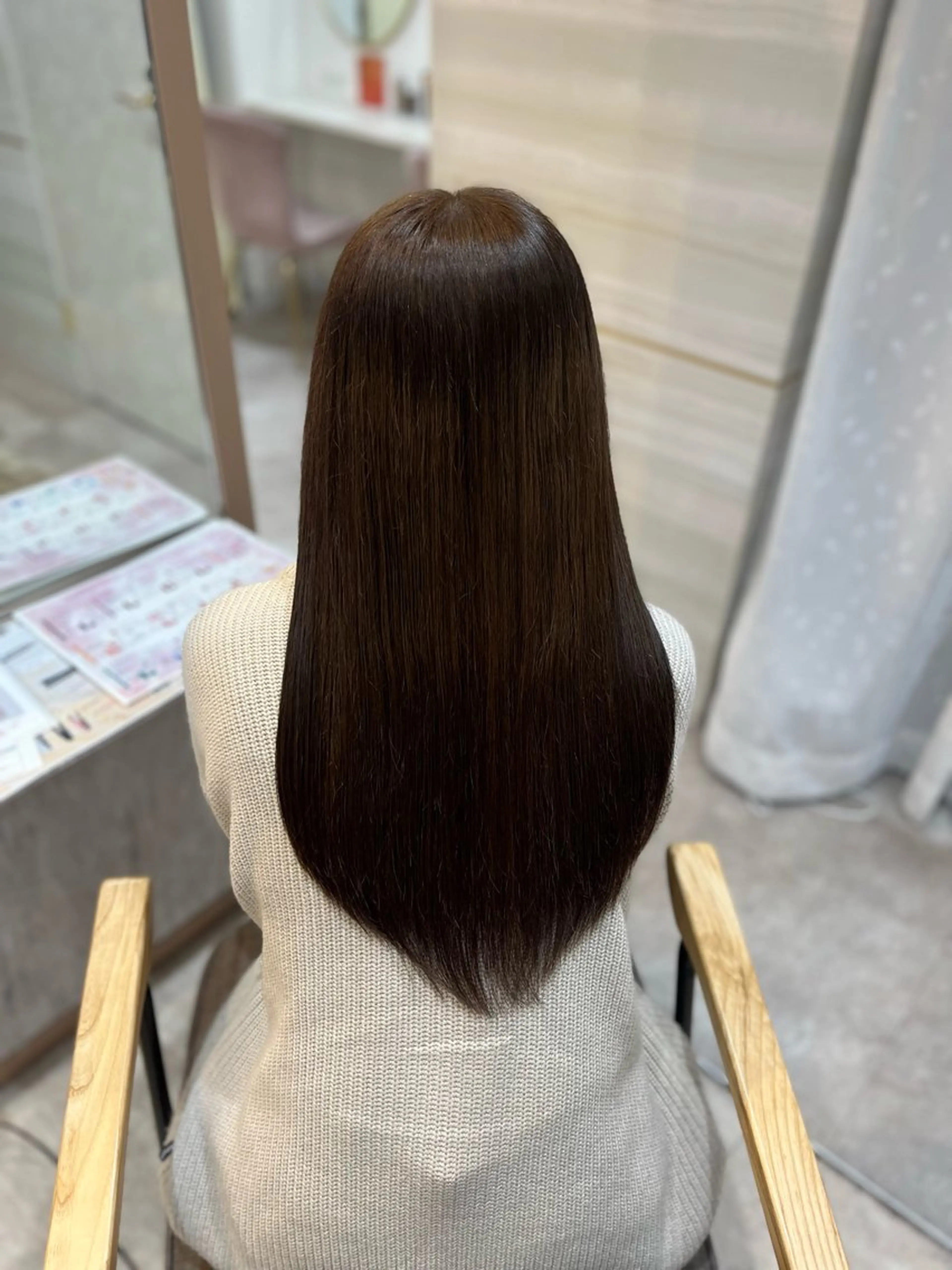 ロング カラー ブラウンカラー オリーブブラウン 💙Ami💙 elubylovisのヘアスタイル