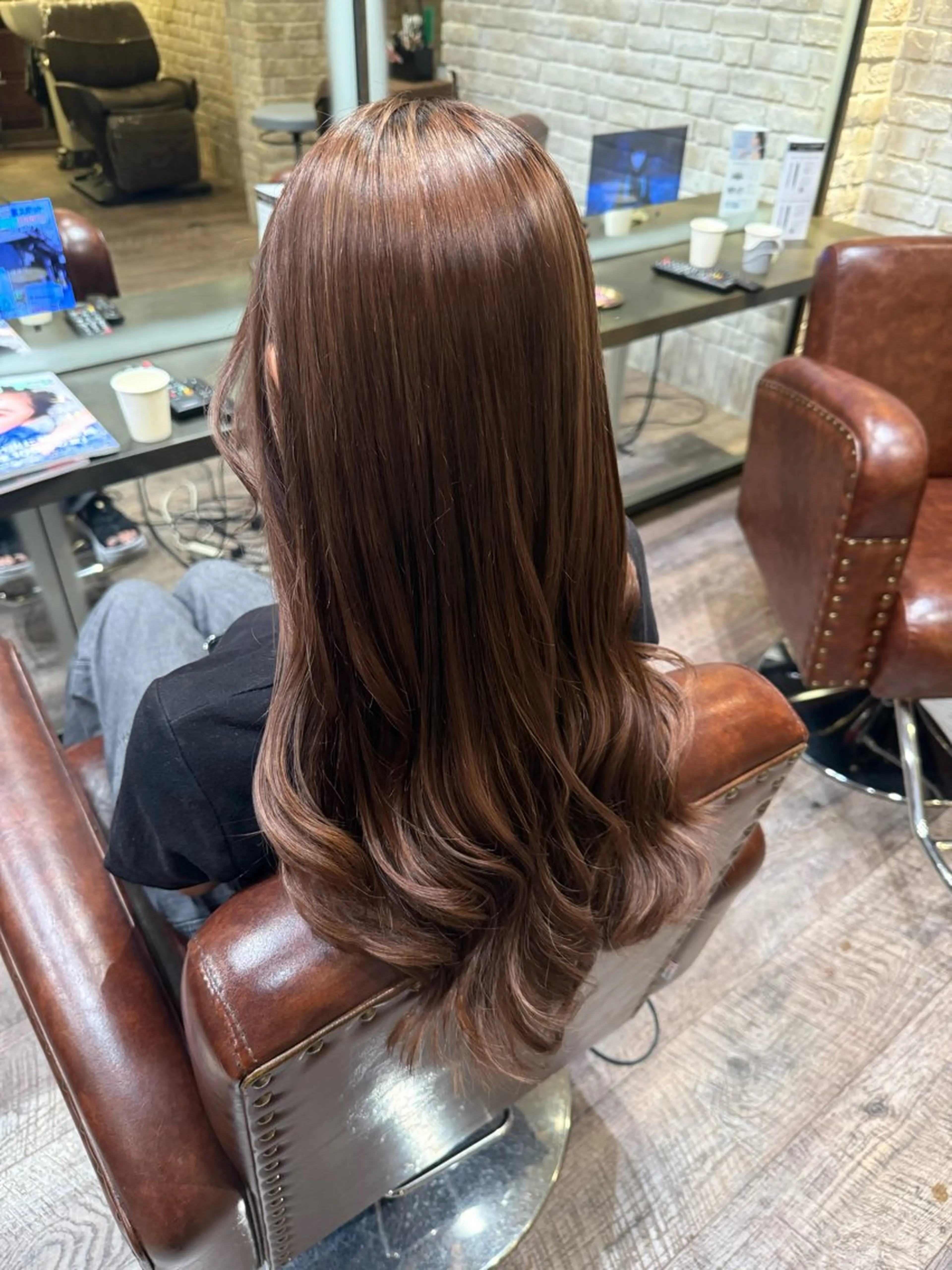 カラー ヘアカラー&マツパ 募集/ｵｷﾞﾉｱｵﾘのヘアスタイル