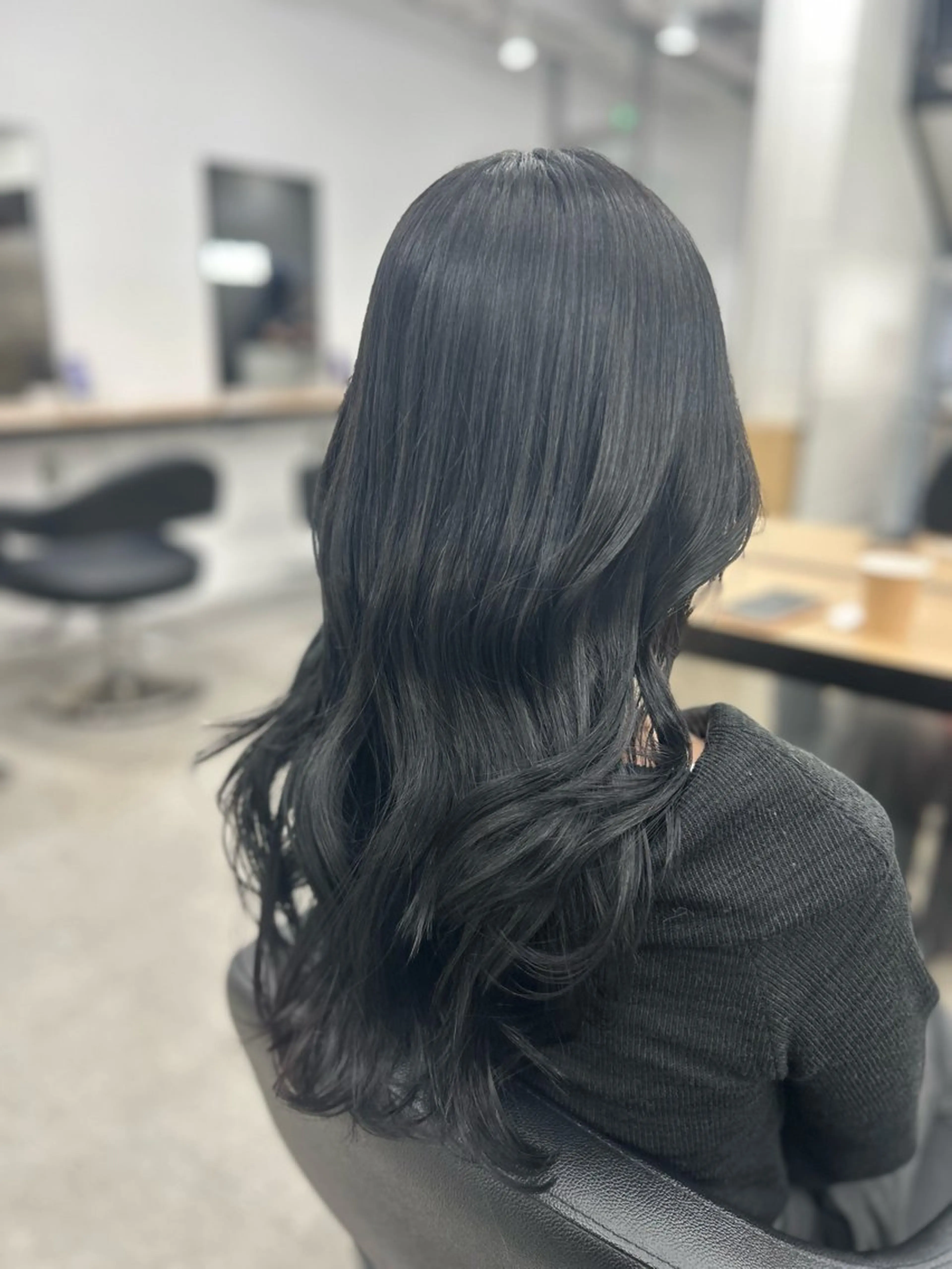 ロング カラー ヘアカラー トリートメント ヘッドスパ ヘアセット YUKA💜淡色 ラベンダー/ベージュのヘアスタイル