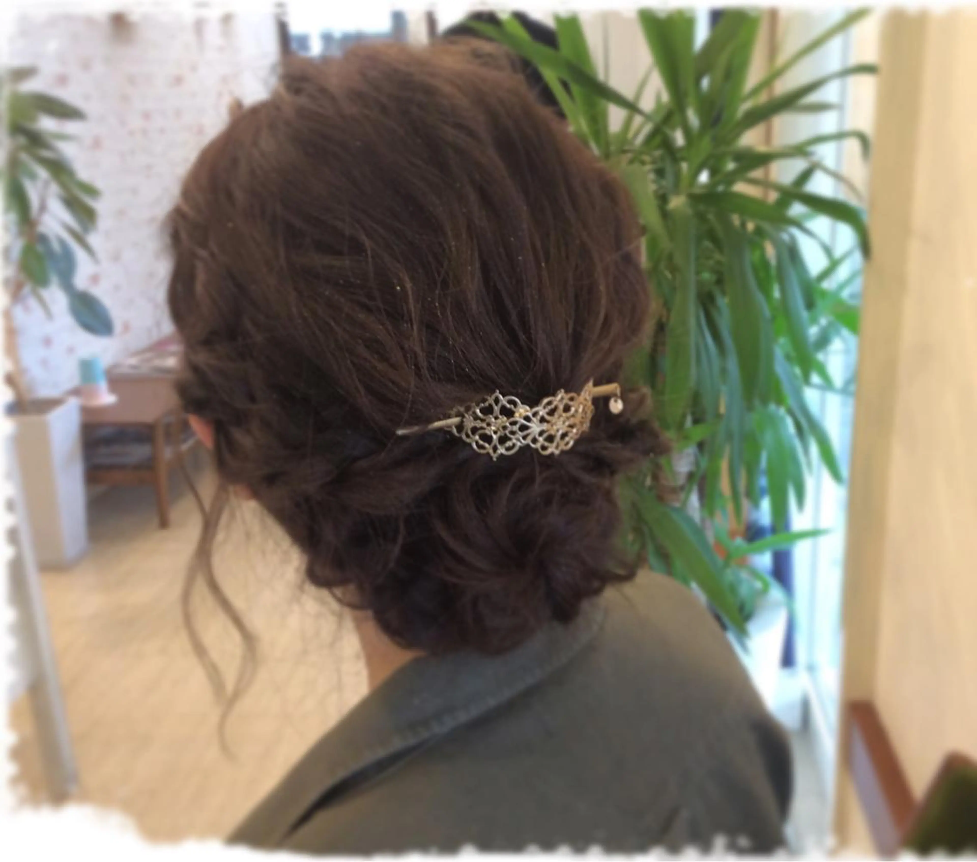 セミロング ヘアアレンジ 結婚式・ブライダル KAIzen. tomoのヘアスタイル